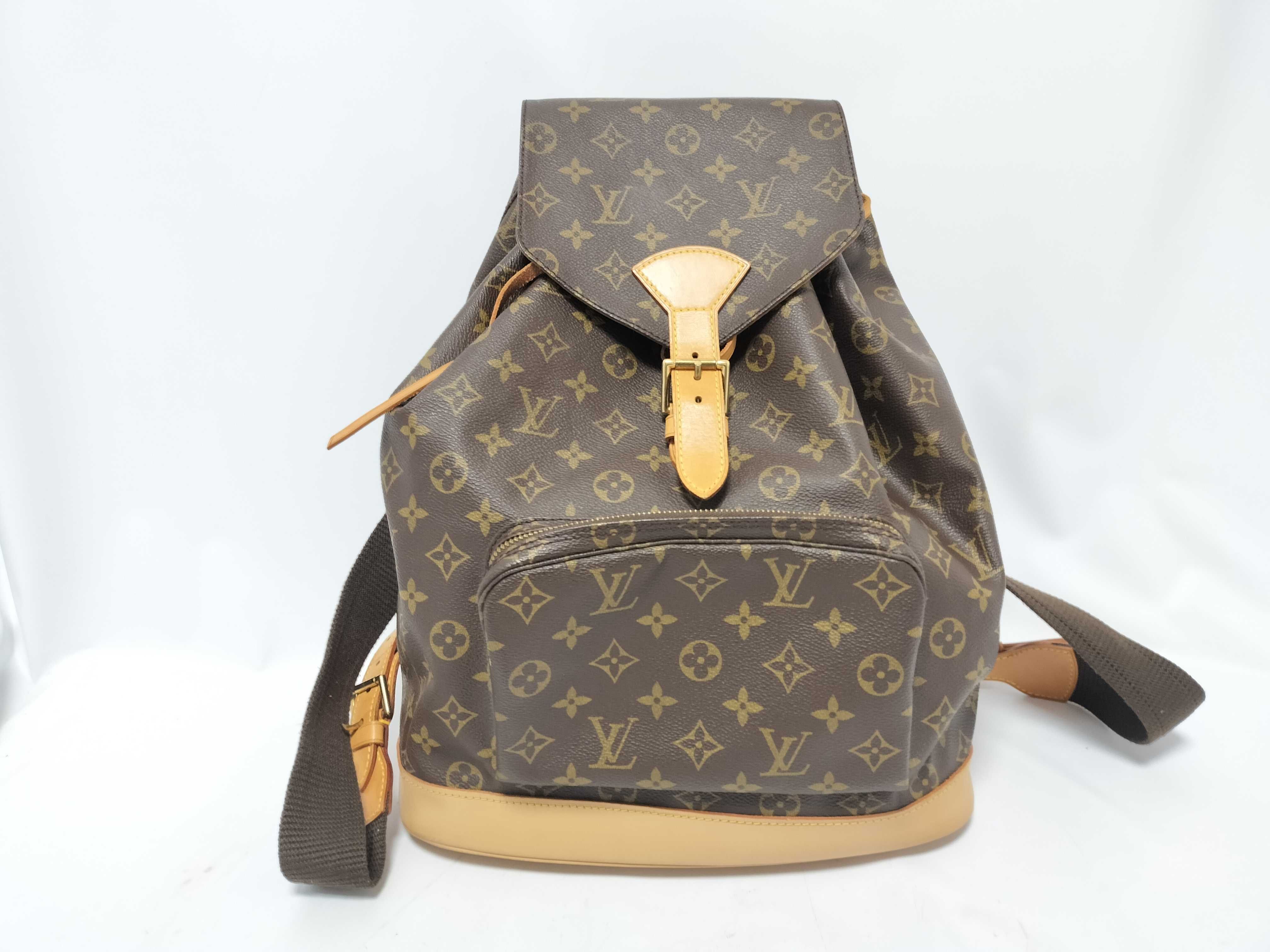 Monogram Louis Vuitton Bag, Vuitton Monogram Montsouris GM M51135 MI0916 Brown Backpack