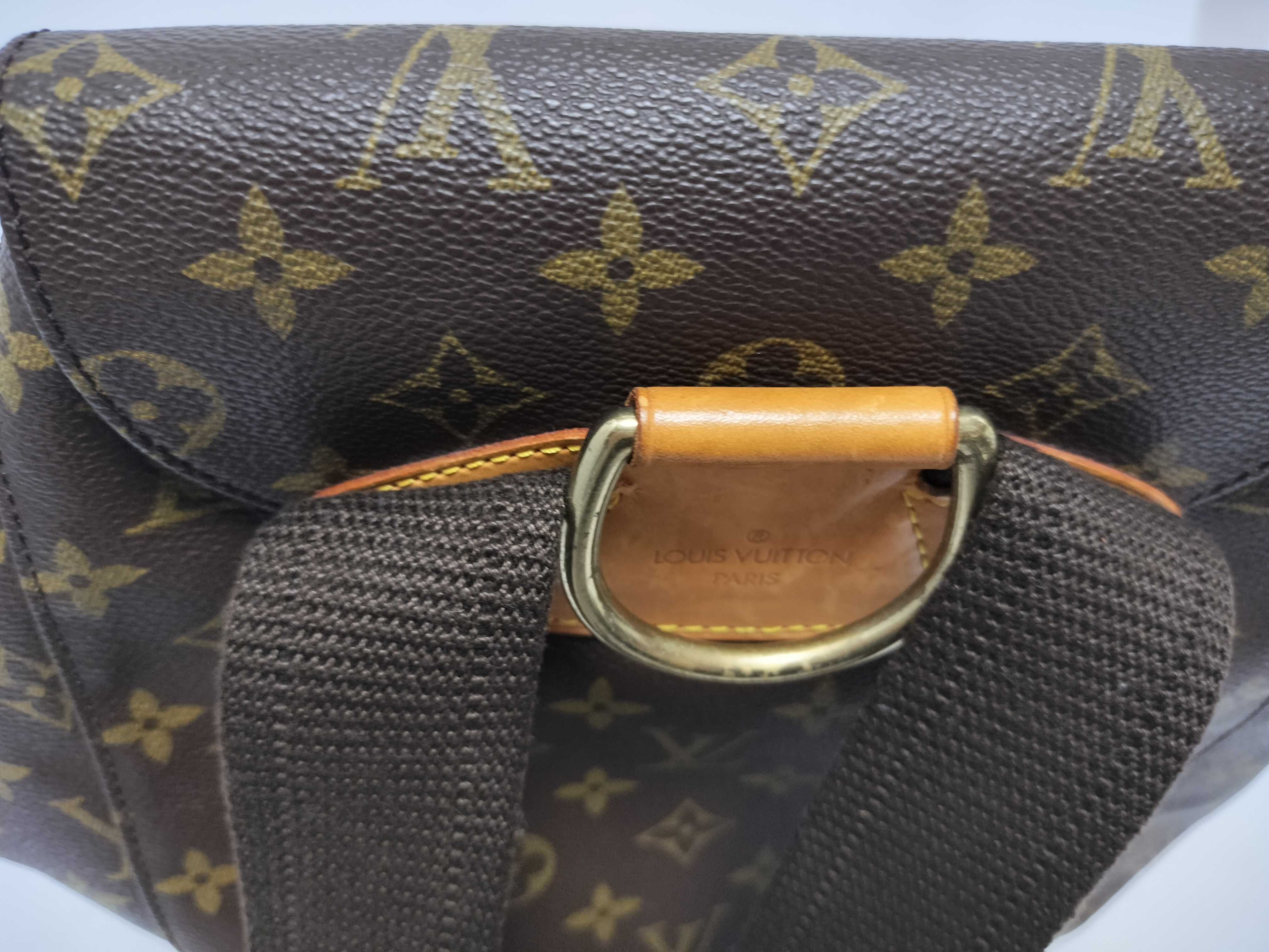 Monogram Louis Vuitton Bag, Vuitton Monogram Montsouris GM M51135 MI0916 Brown Backpack — view 3