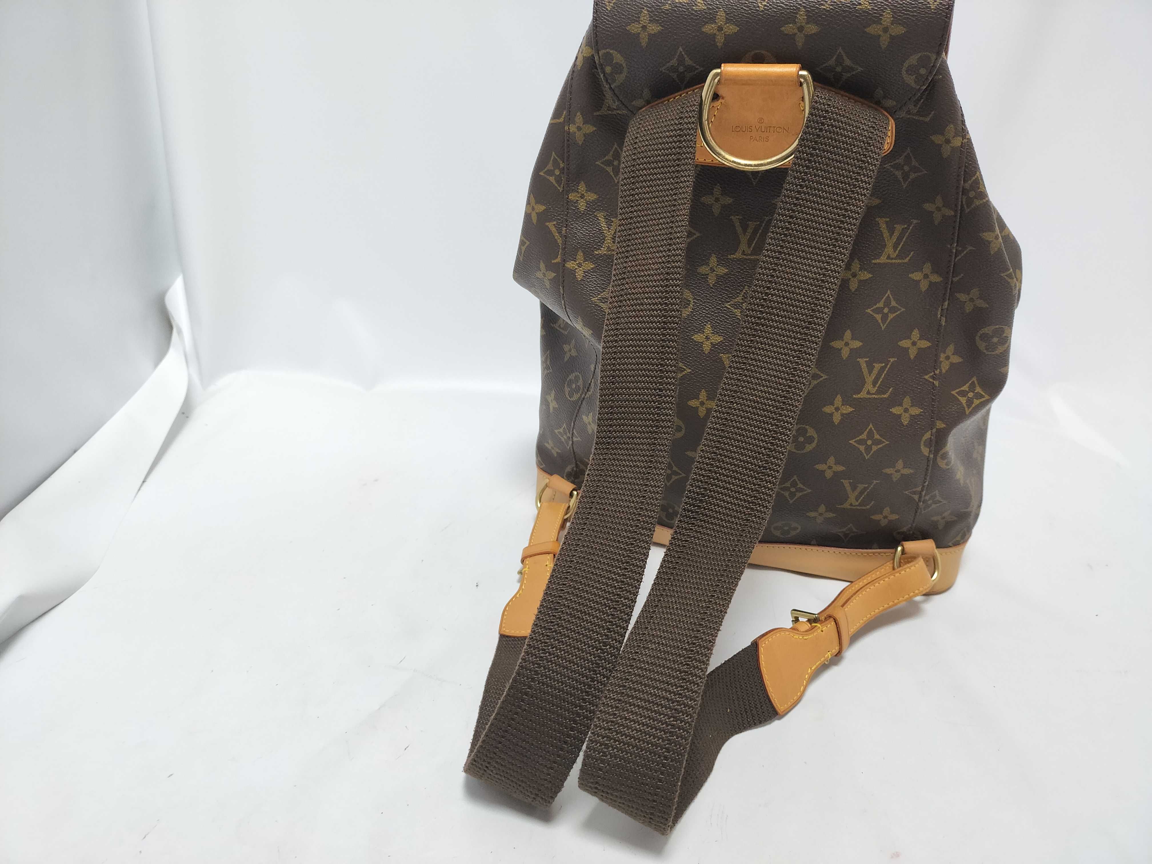 Monogram Louis Vuitton Bag, Vuitton Monogram Montsouris GM M51135 MI0916 Brown Backpack — view 4