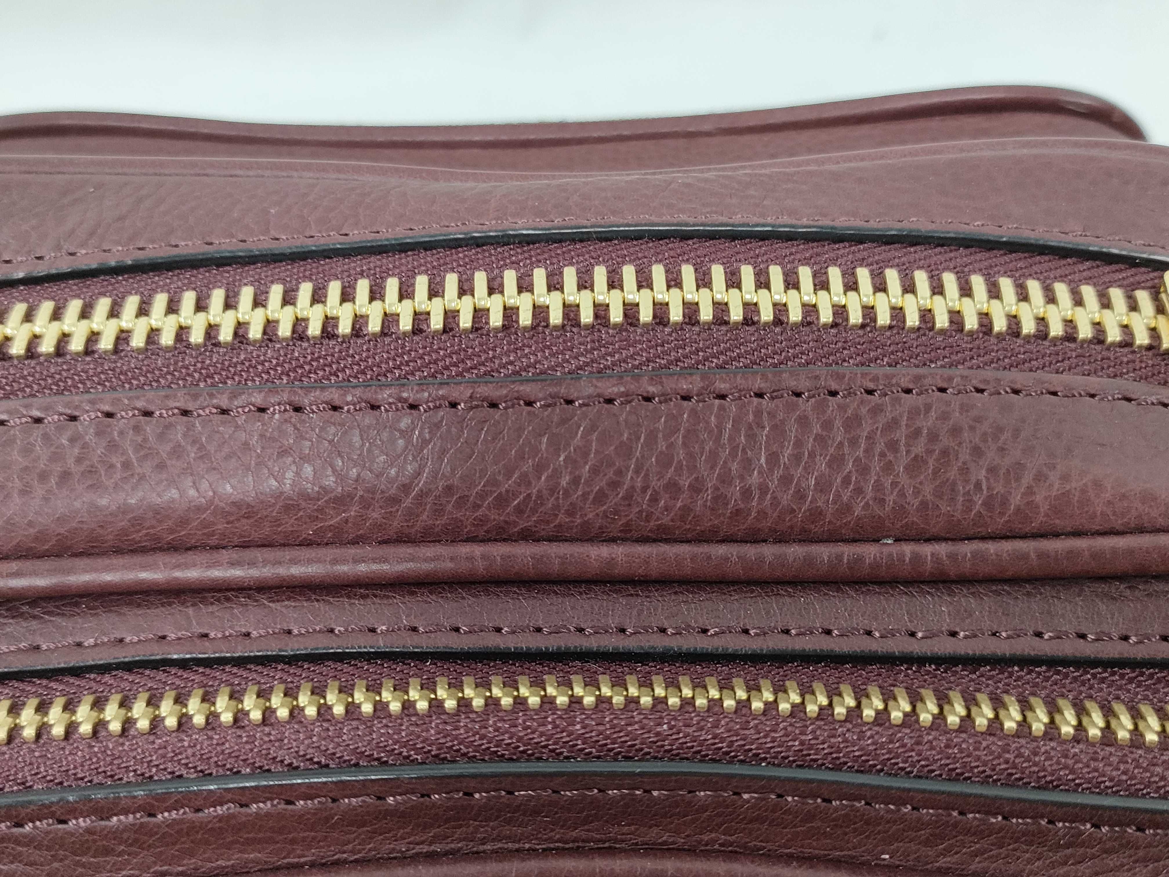 Triomphe Shoulder Bag, Burgundy Shoulder Bag — view 3