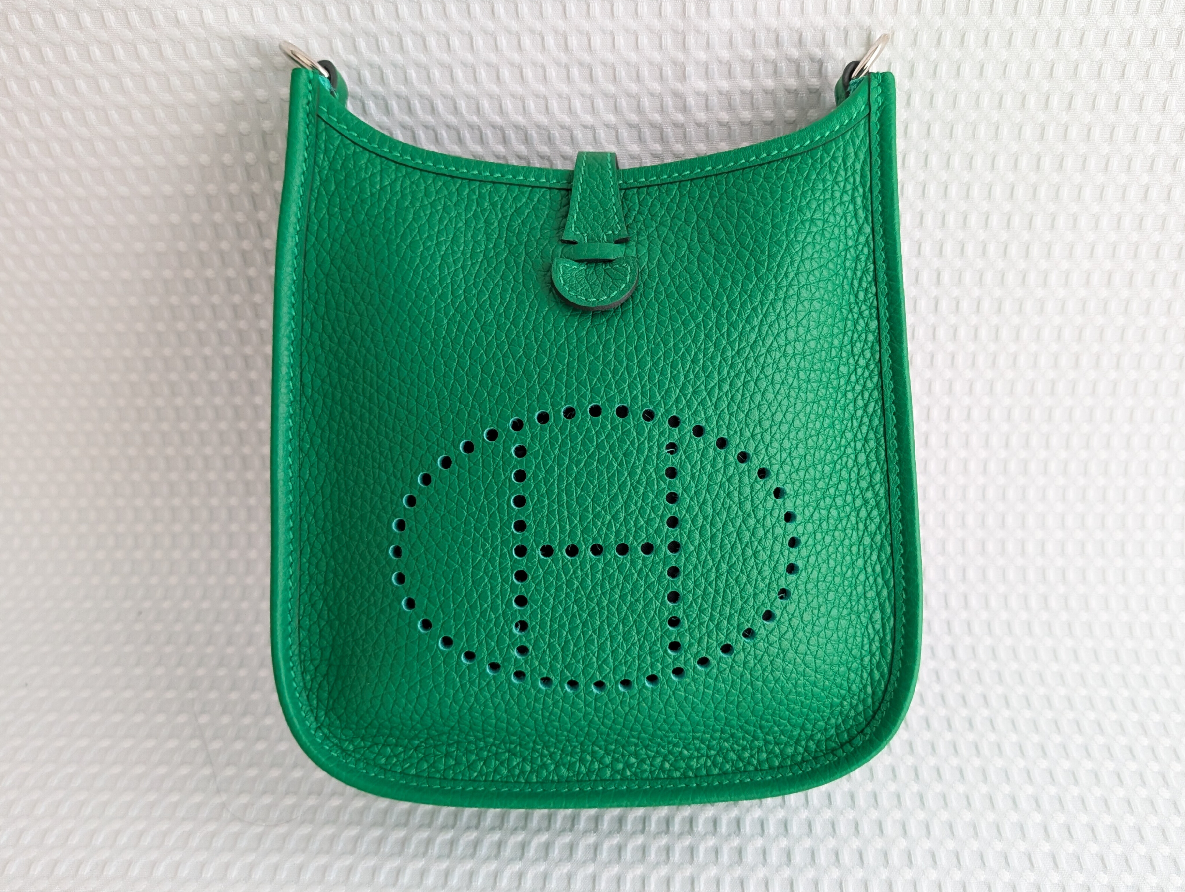 Evelyne TPM Mini Evelyne Bamboo Silver Hardware W Stamp Shoulder Bag — view 4