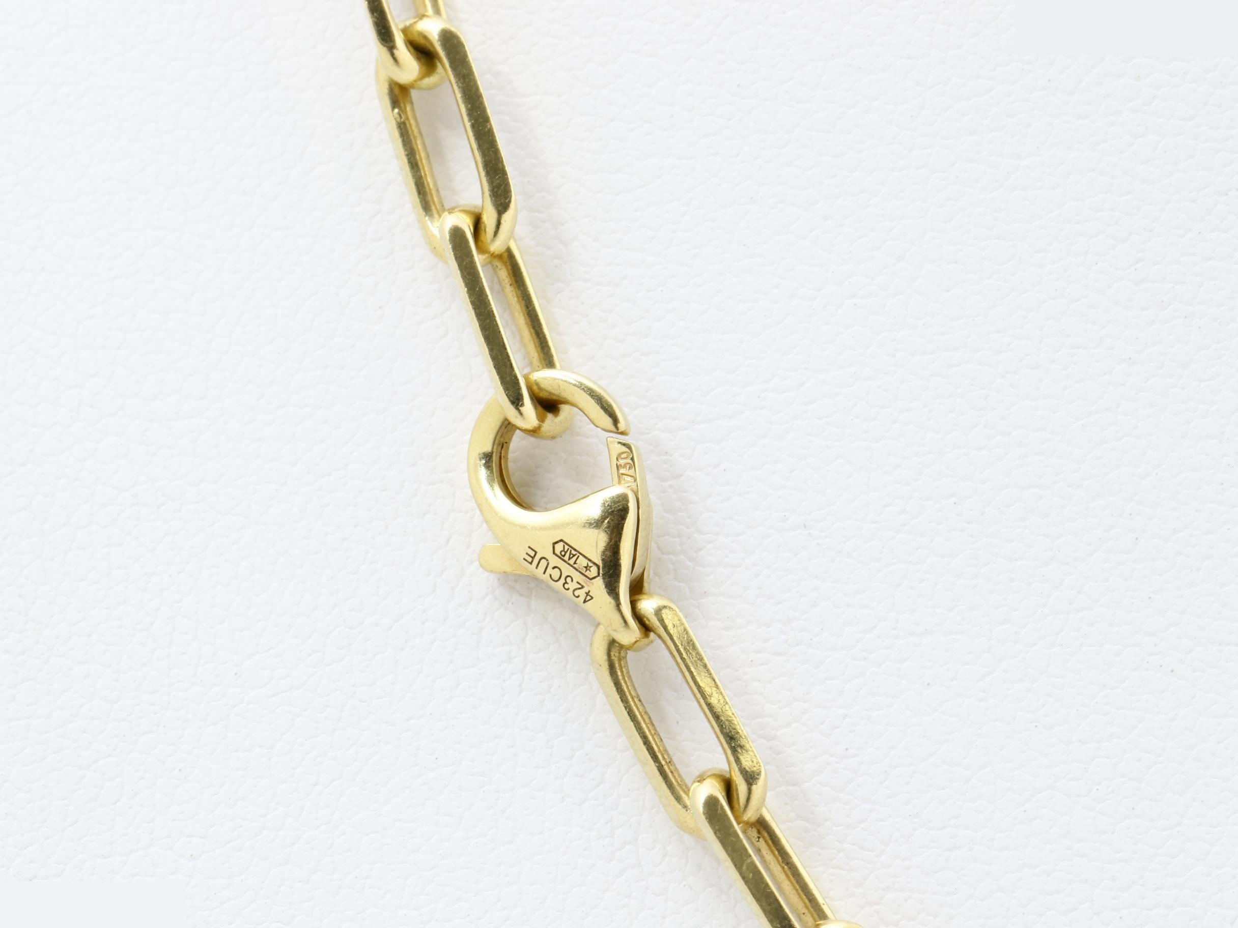Santos (precious metal) necklace pendant, 750YG, 24.4g, approximately 55cm — view 3
