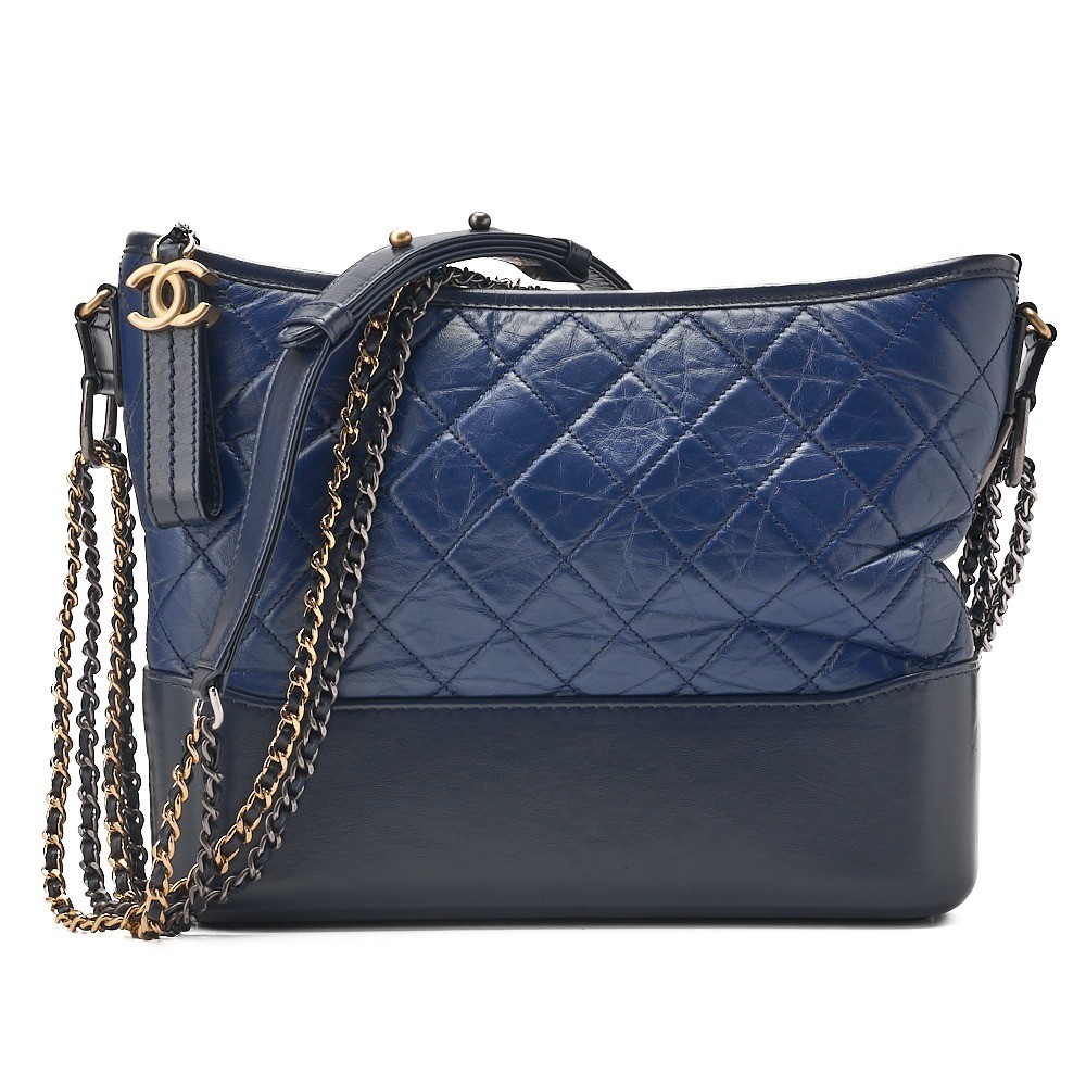 Vintage calfskin Gabrielle de Chanel chain shoulder bag
