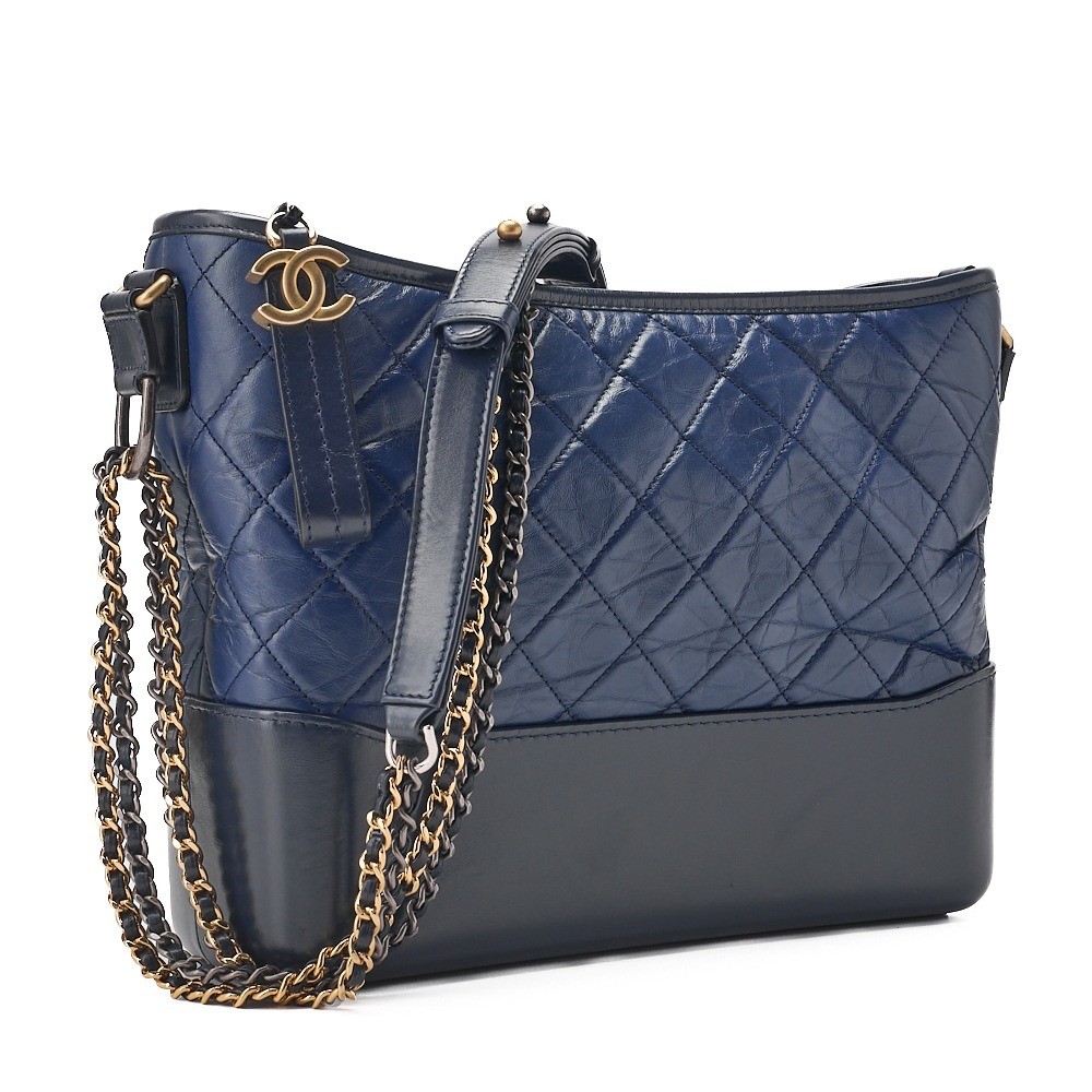 Vintage calfskin Gabrielle de Chanel chain shoulder bag — view 3
