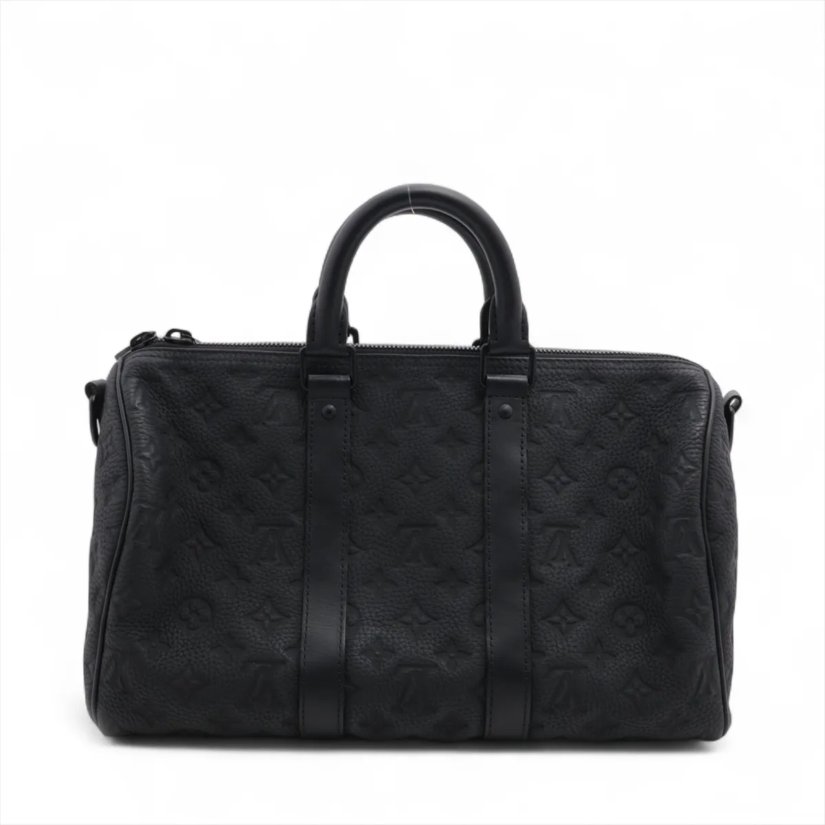 Taurillon Monogram Keepall Bandouliere 35 M22765 Black with RFID reaction Name included — view 2