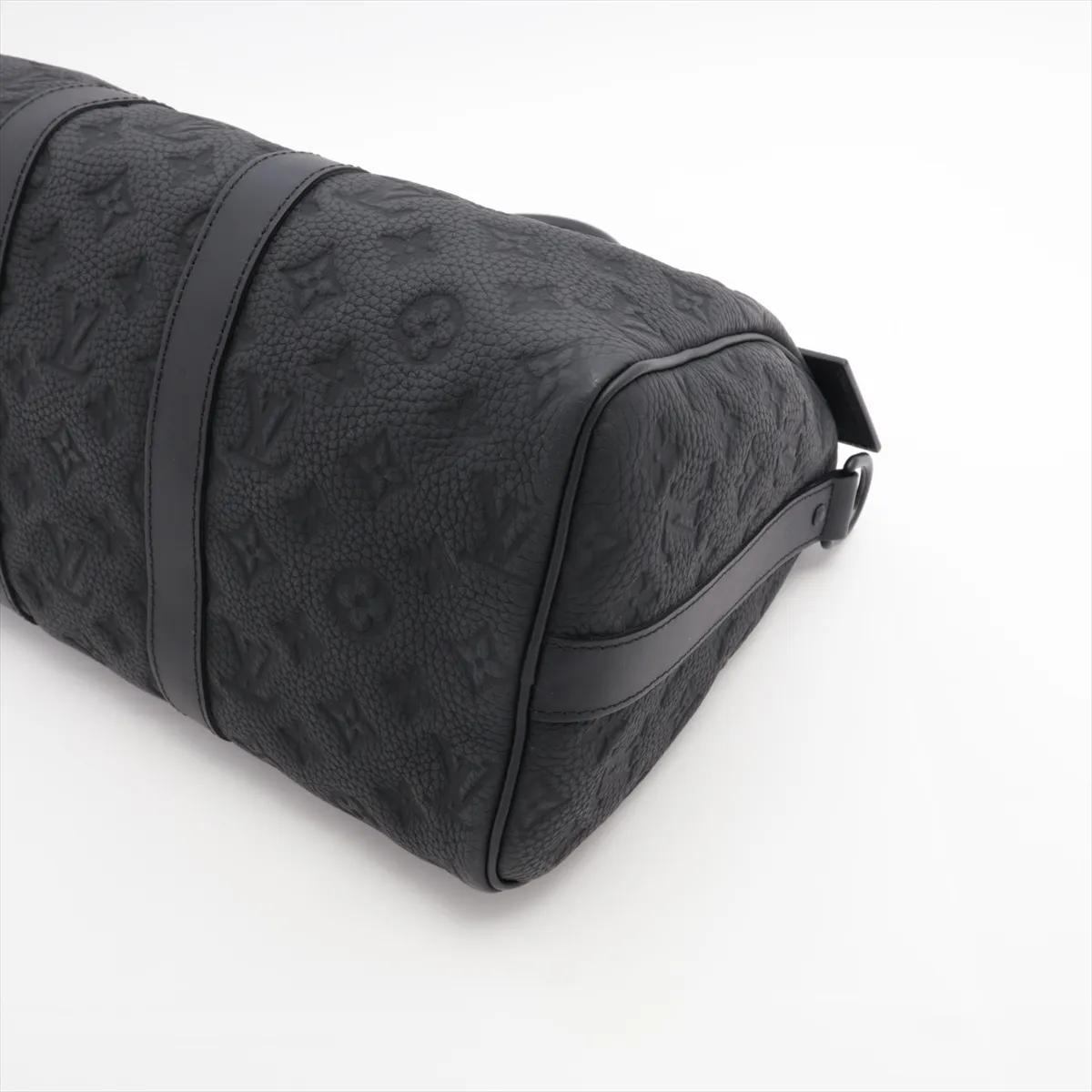 Taurillon Monogram Keepall Bandouliere 35 M22765 Black with RFID reaction Name included — view 3
