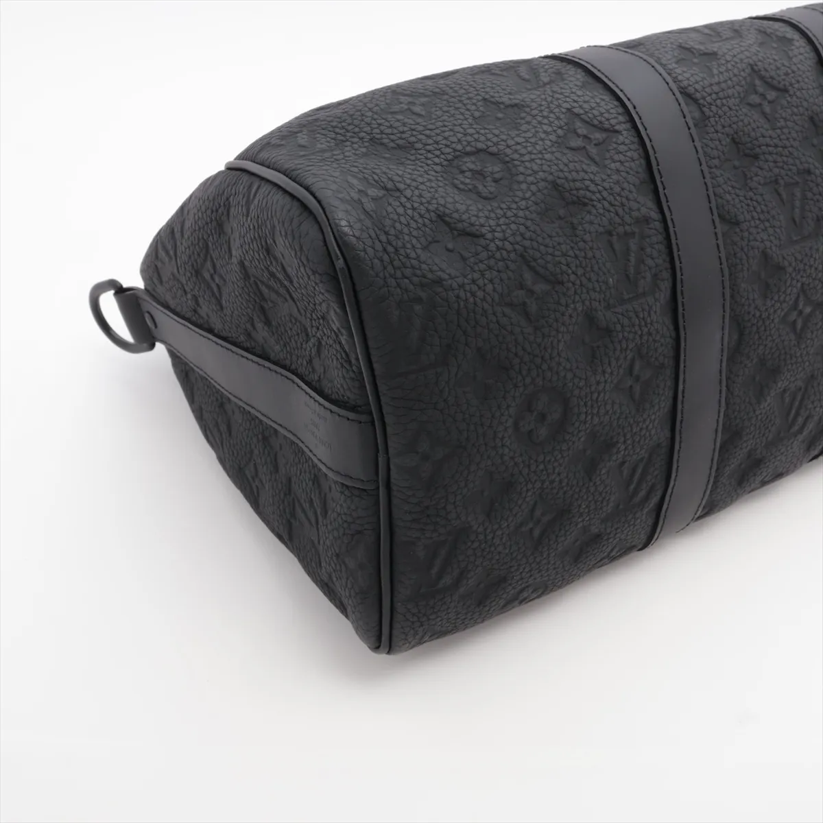 Taurillon Monogram Keepall Bandouliere 35 M22765 Black with RFID reaction Name included — view 4