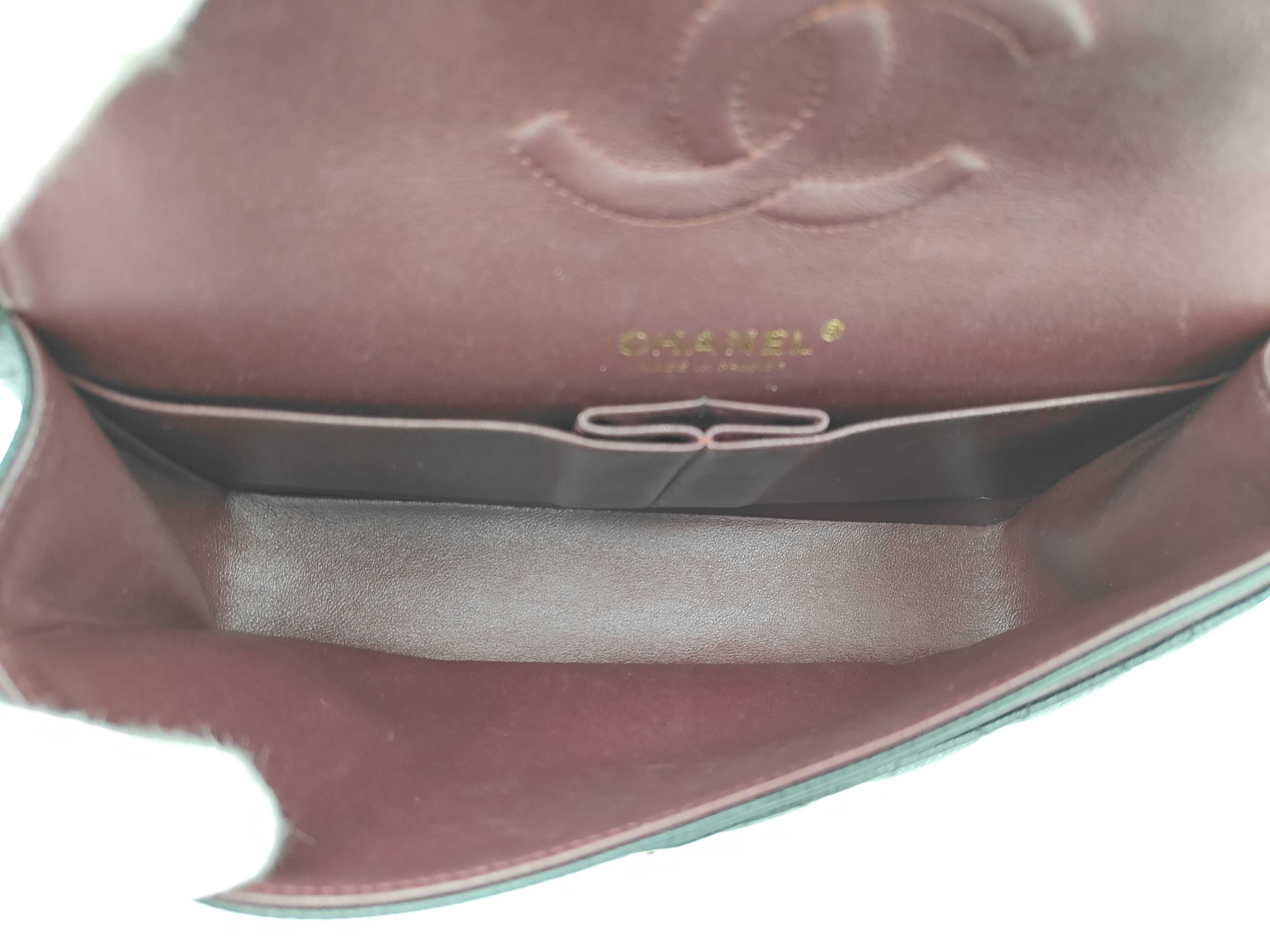 Double Flap Caviar Skin Shoulder Bag — view 9