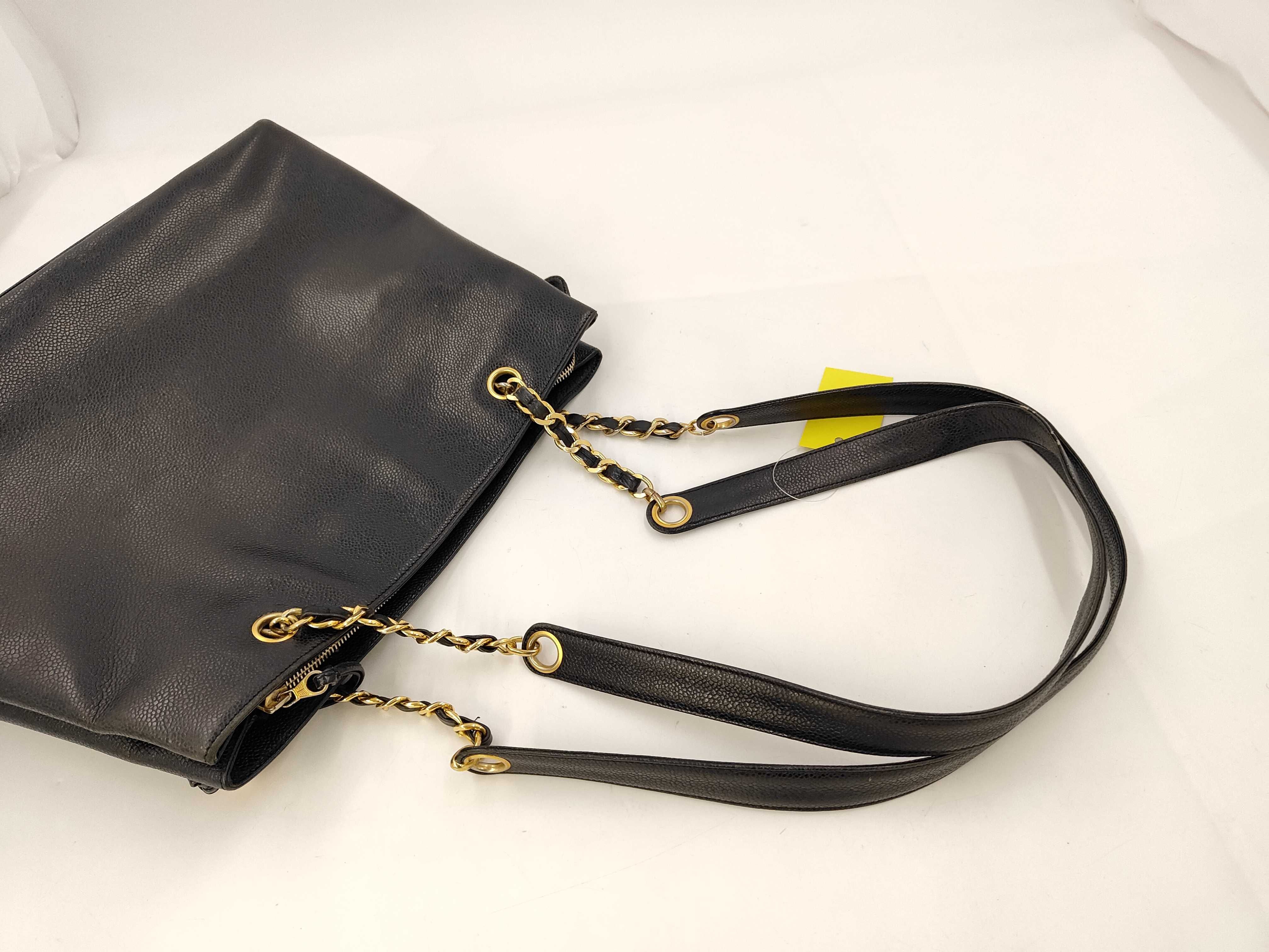 Caviar Skin Coco Mark Flap Turnlock Tote Bag Shoulder Bag — view 5