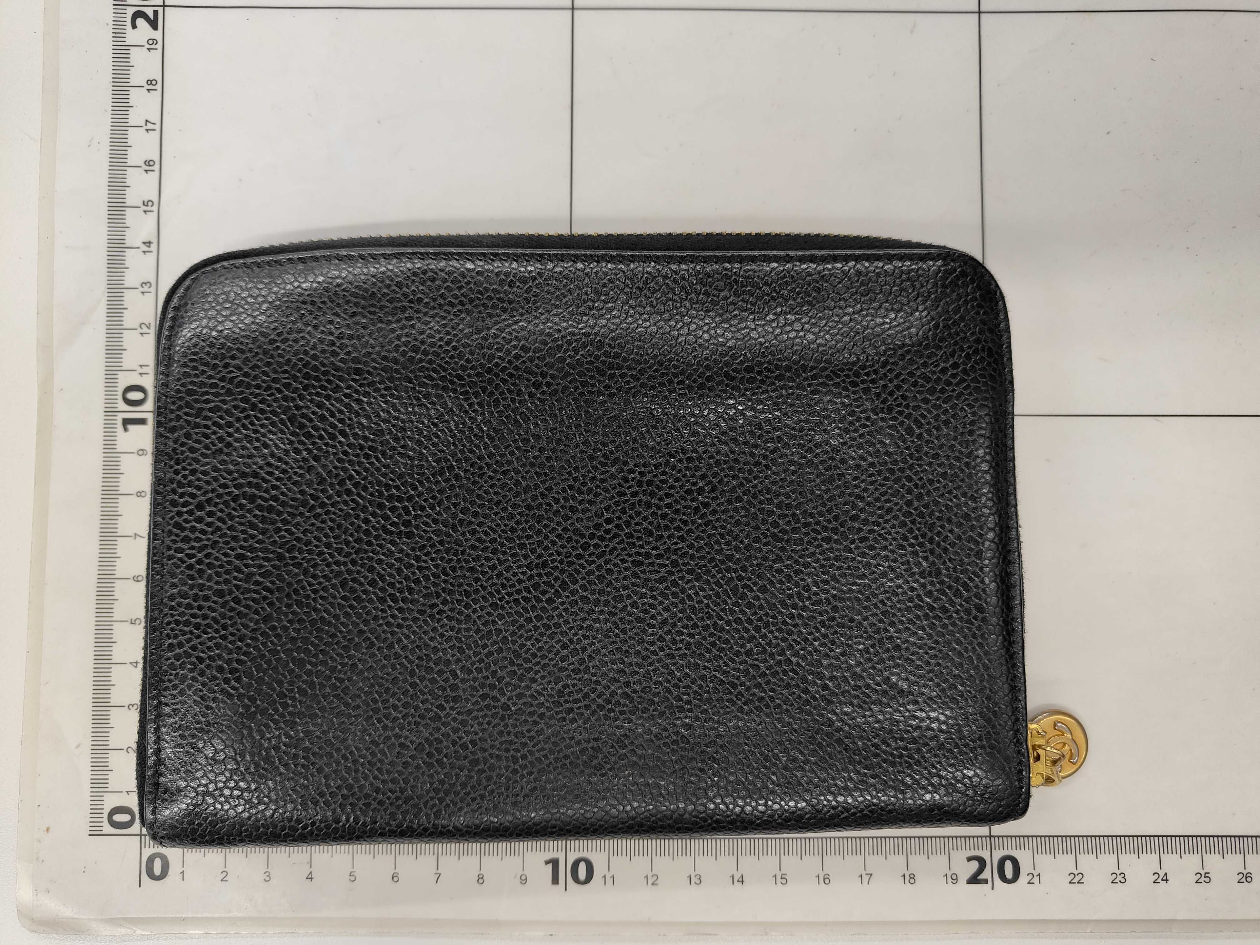 Caviar Skin Round Zip Long Wallet — view 2