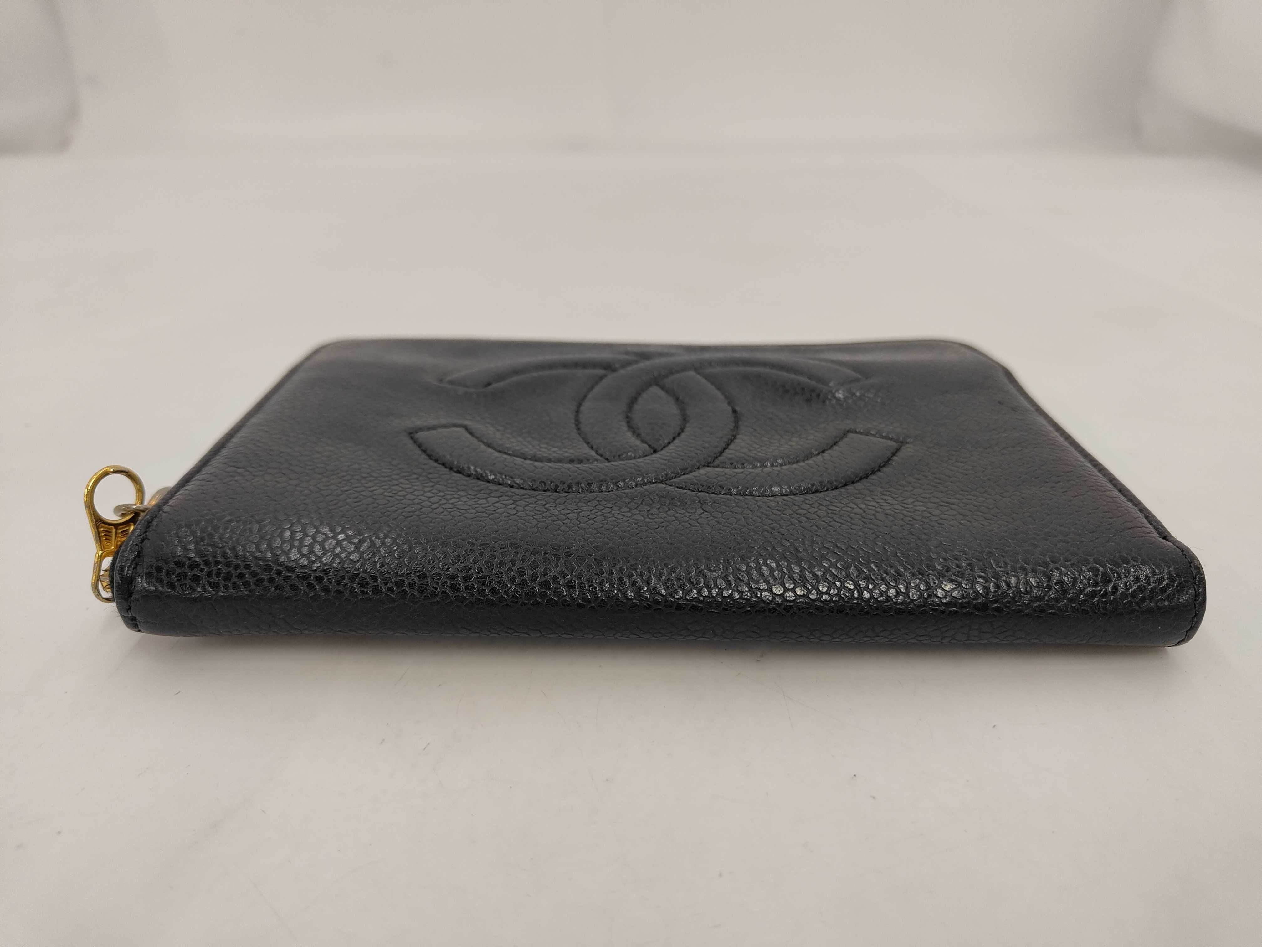 Caviar Skin Round Zip Long Wallet — view 3
