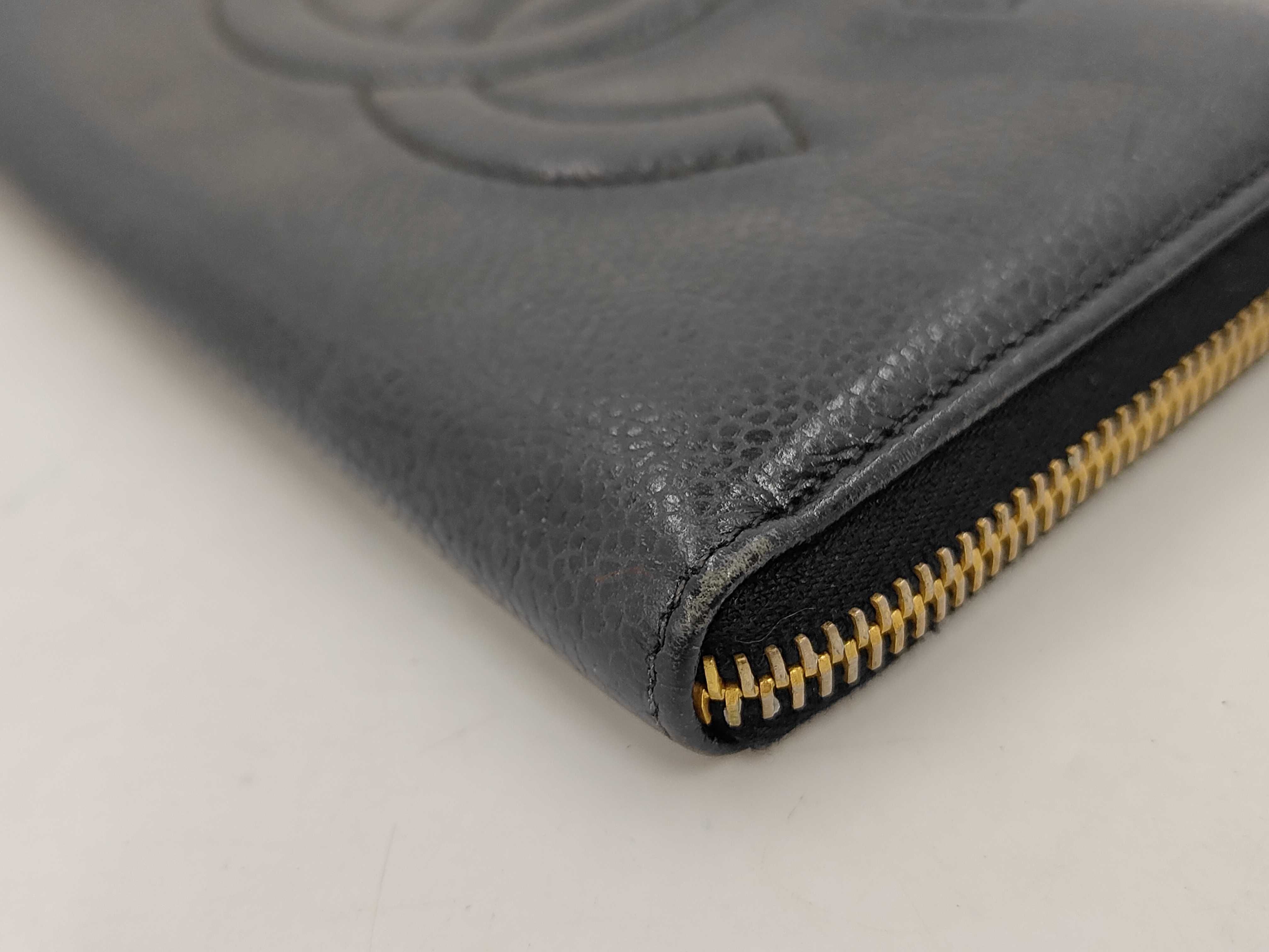Caviar Skin Round Zip Long Wallet — view 4