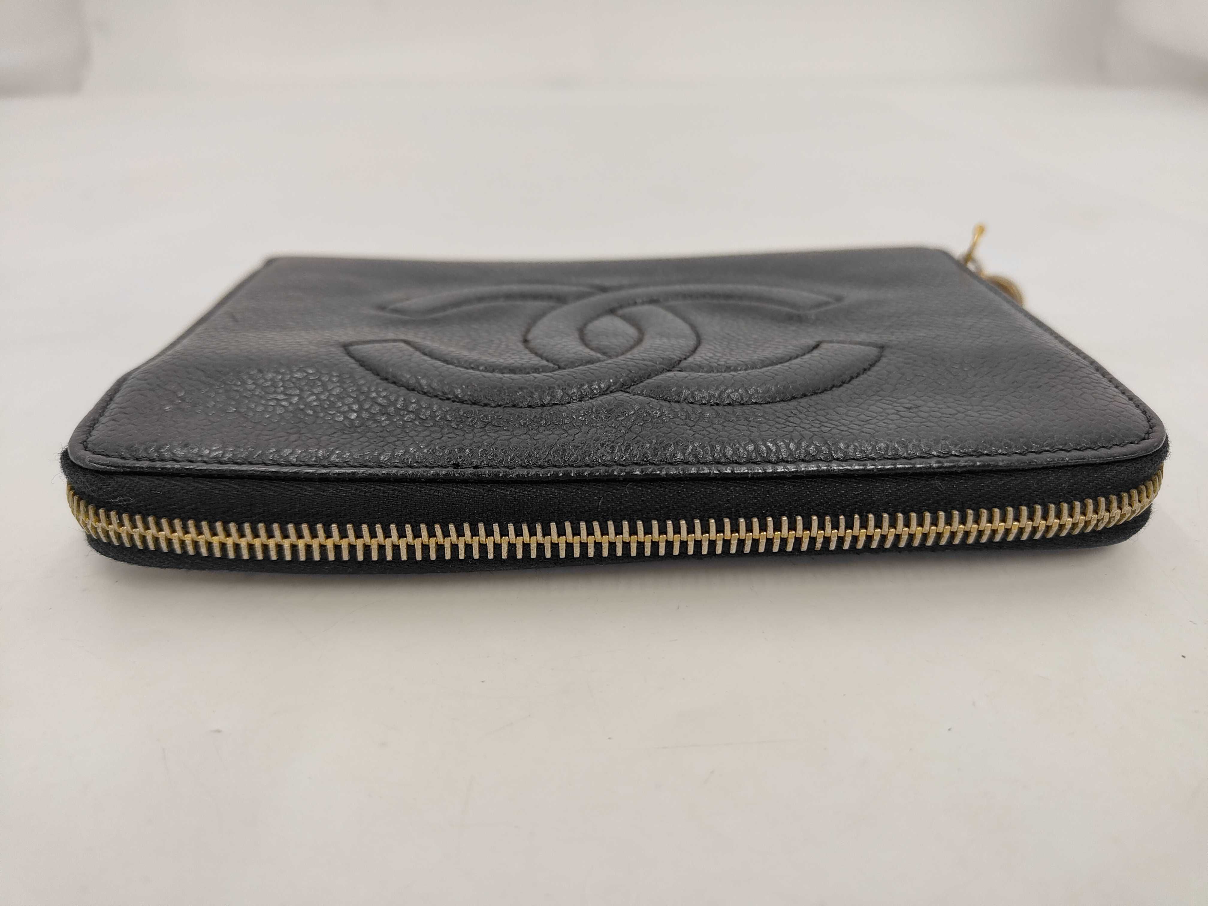 Caviar Skin Round Zip Long Wallet — view 5