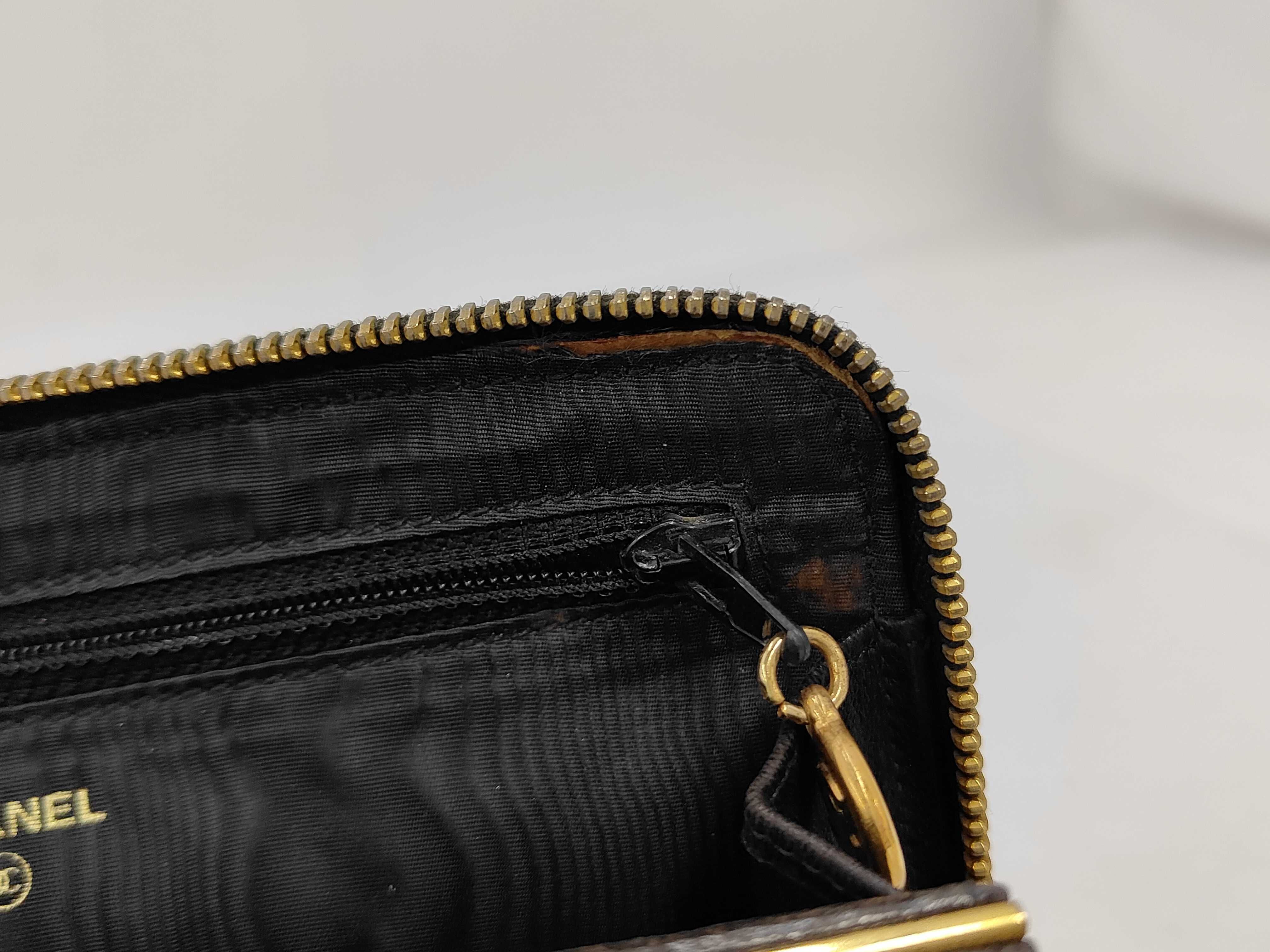 Caviar Skin Round Zip Long Wallet — view 8