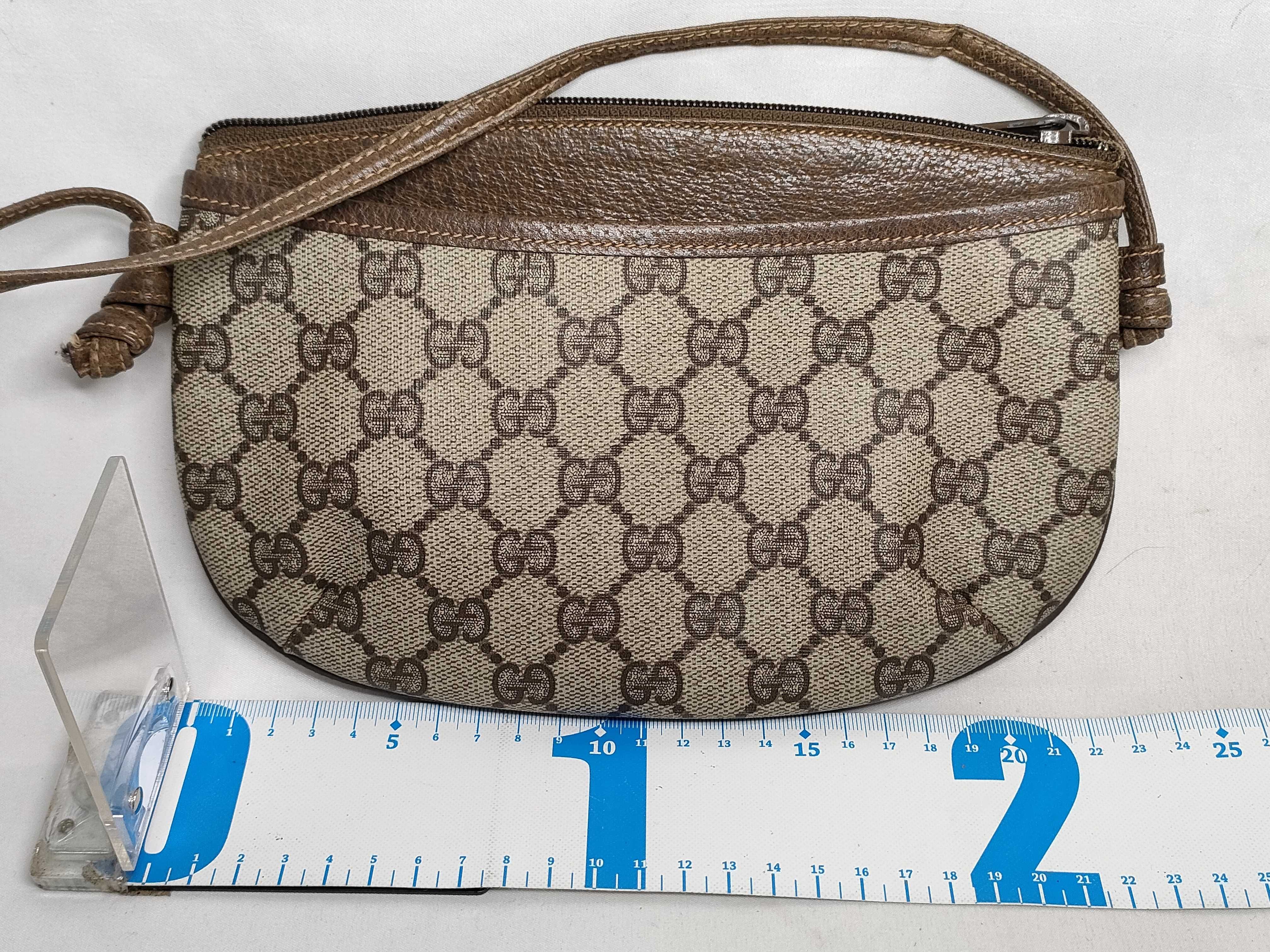 GG Supreme Shoulder Bag, PVC Leather, Brown — view 2