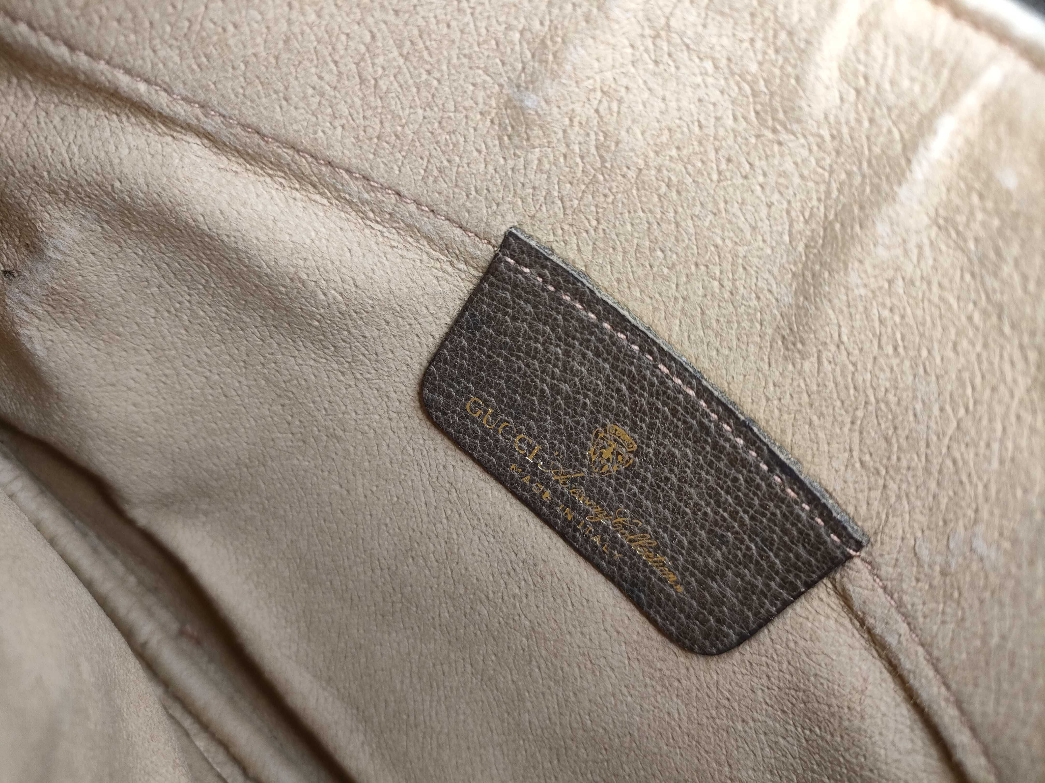 GG Supreme Shoulder Bag, PVC Leather, Brown — view 11