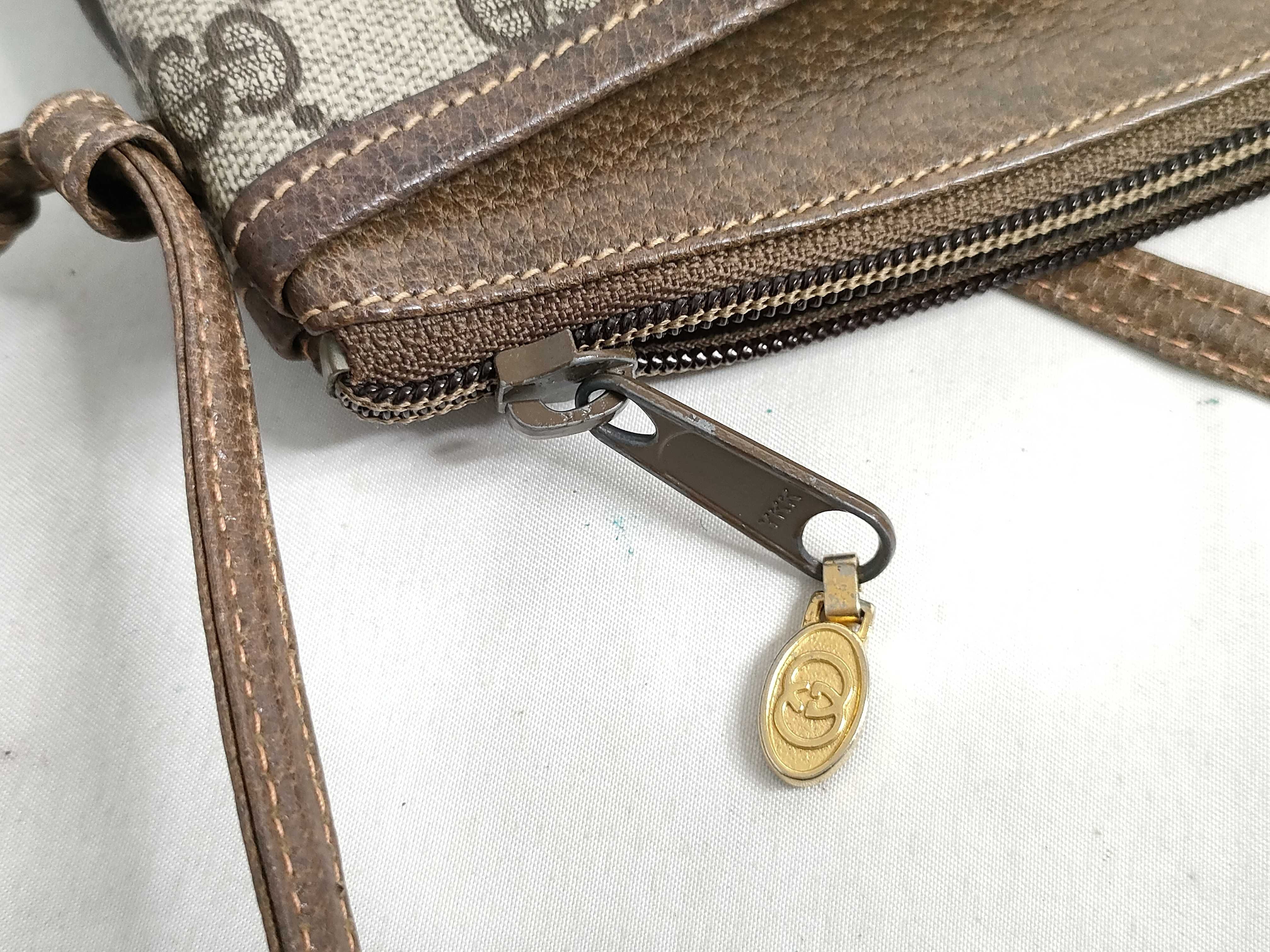 GG Supreme Shoulder Bag, PVC Leather, Brown — view 14