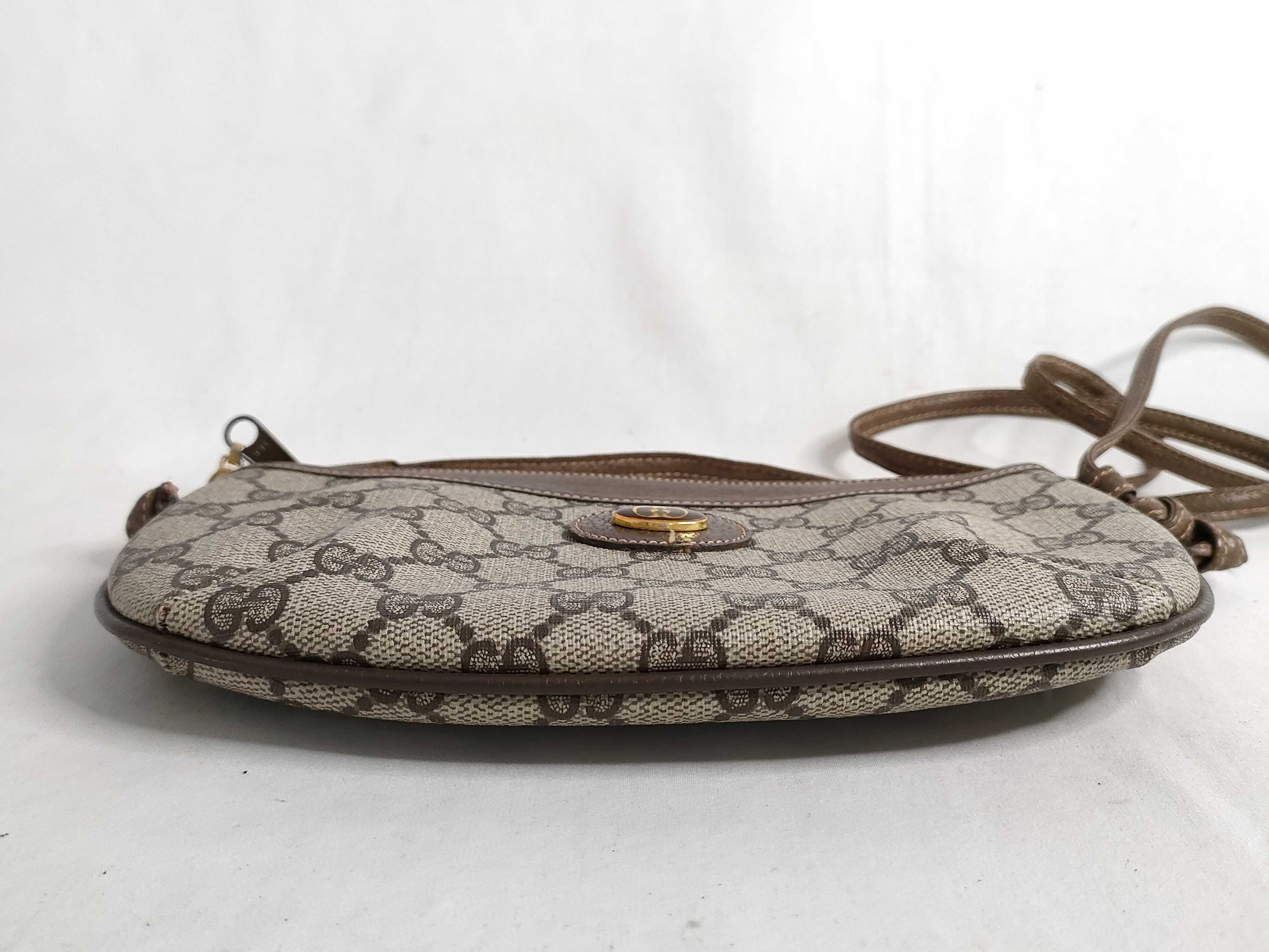 GG Supreme Shoulder Bag, PVC Leather, Brown — view 7
