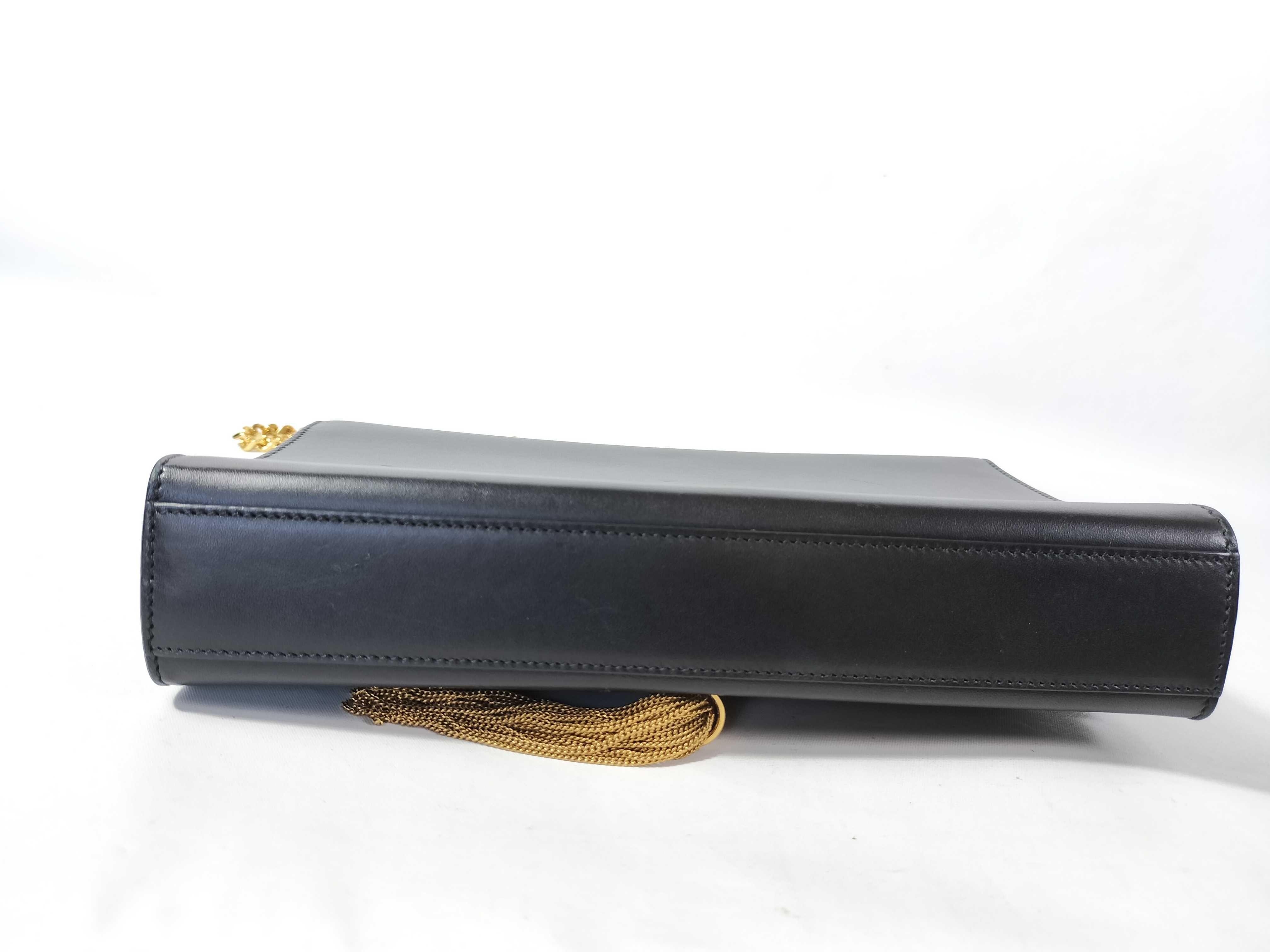 Classic Kate 354119 Leather Shoulder Bag, Black — view 6