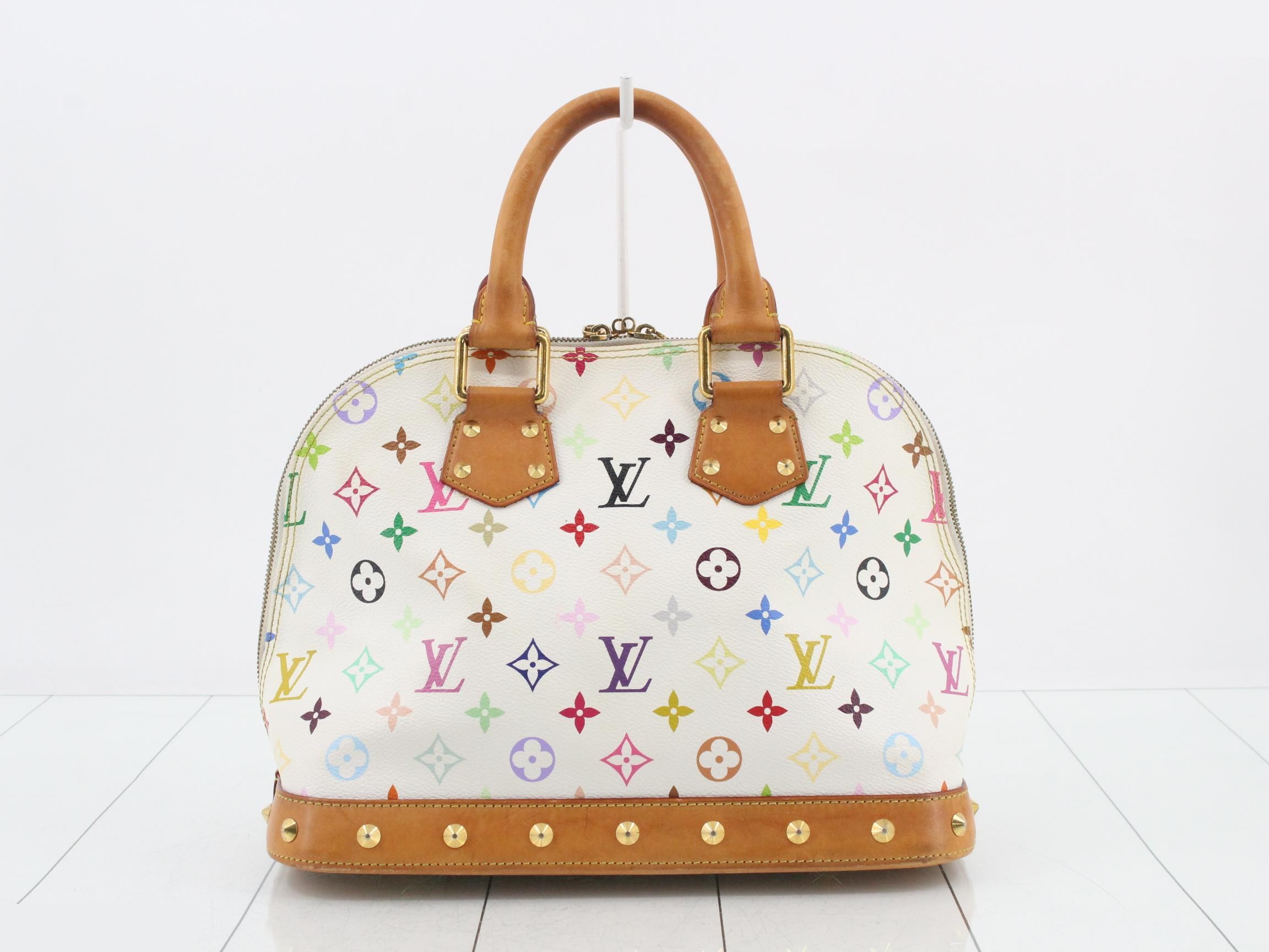 Monogram Multicolor Alma PM Blanc Handbag — view 2