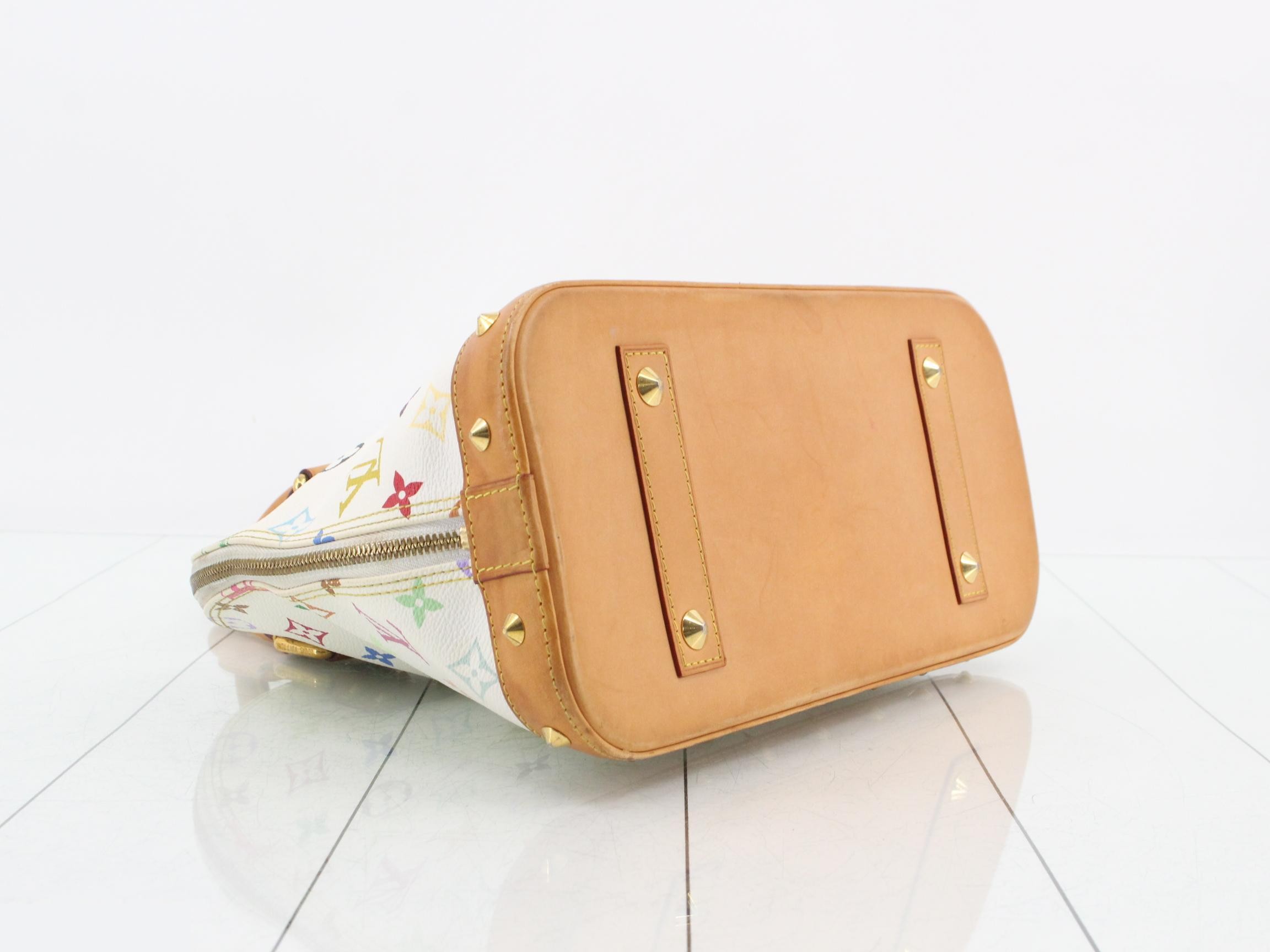 Monogram Multicolor Alma PM Blanc Handbag — view 5