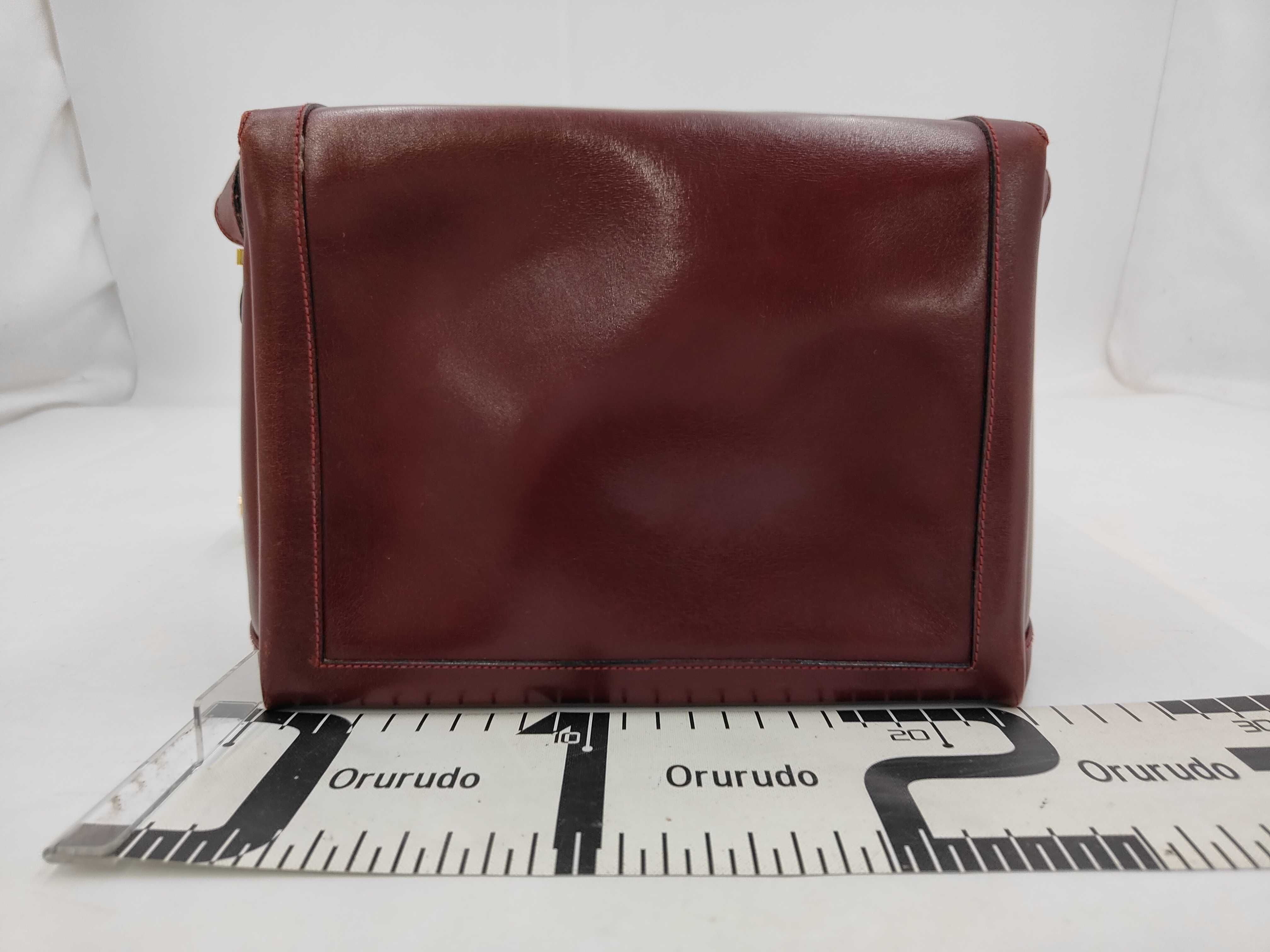 Leather Shoulder Bag Bordeaux — view 2