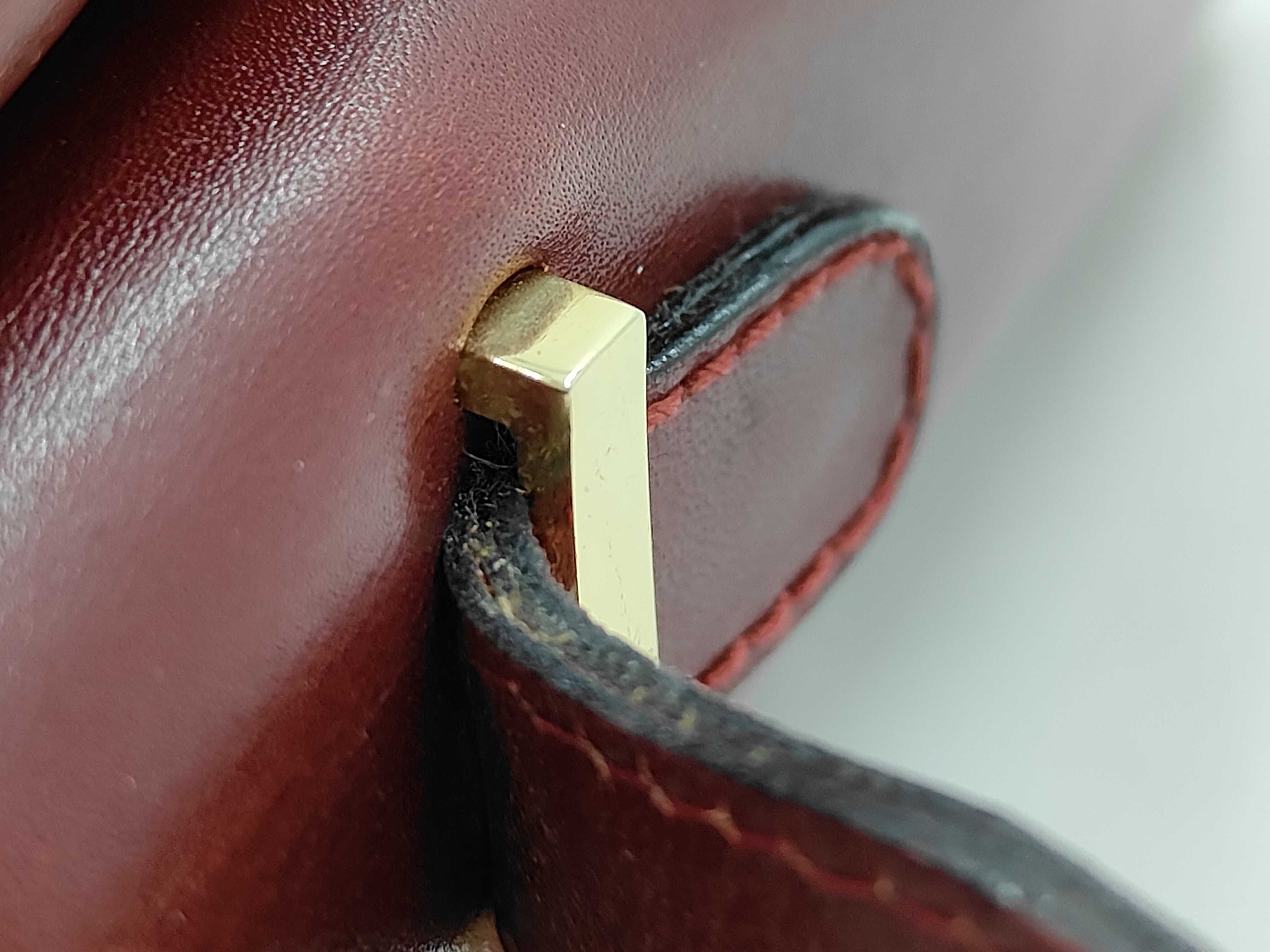 Leather Shoulder Bag Bordeaux — view 7