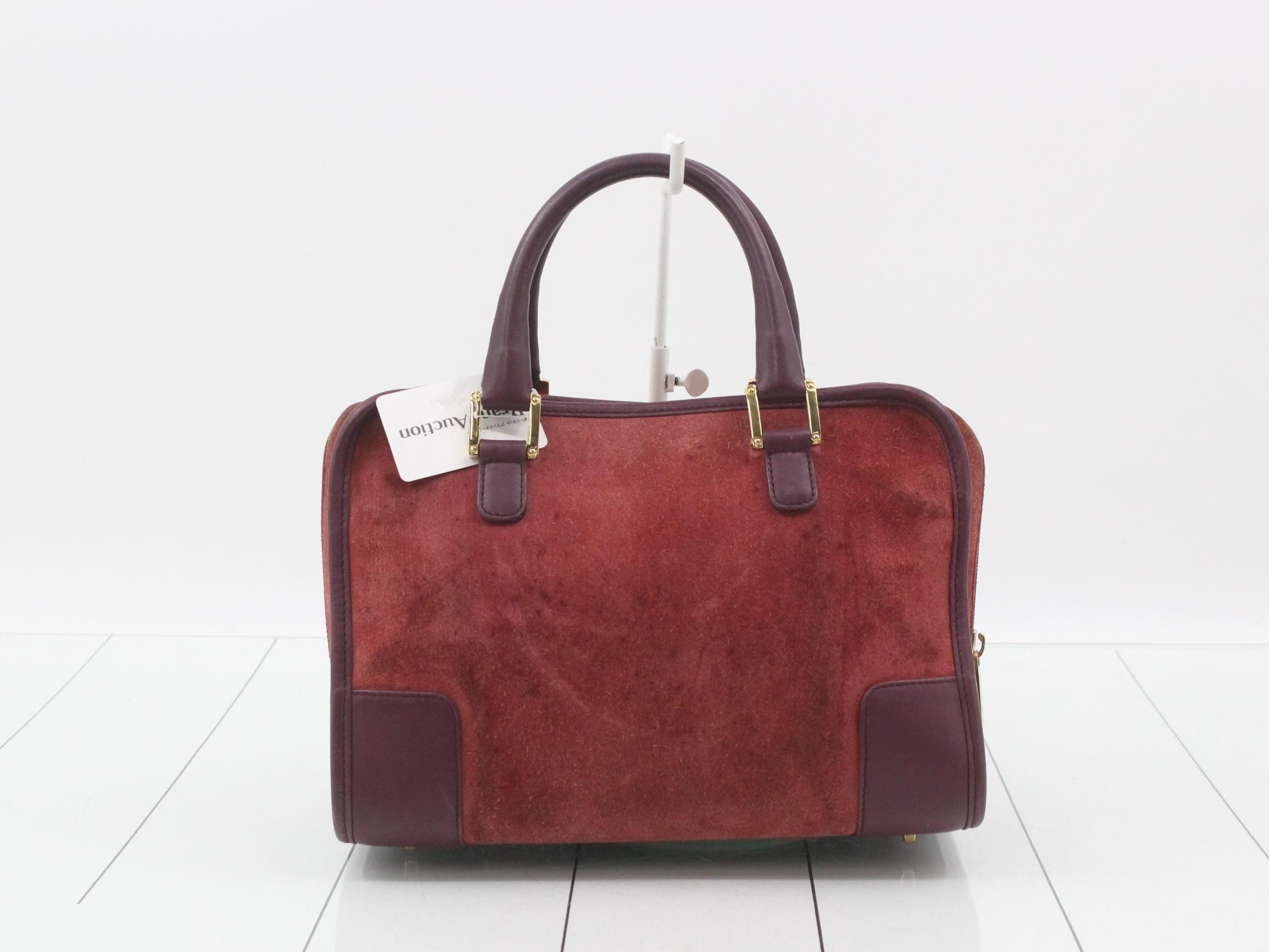 Amazona Suede Anagram Boston Bag — view 2