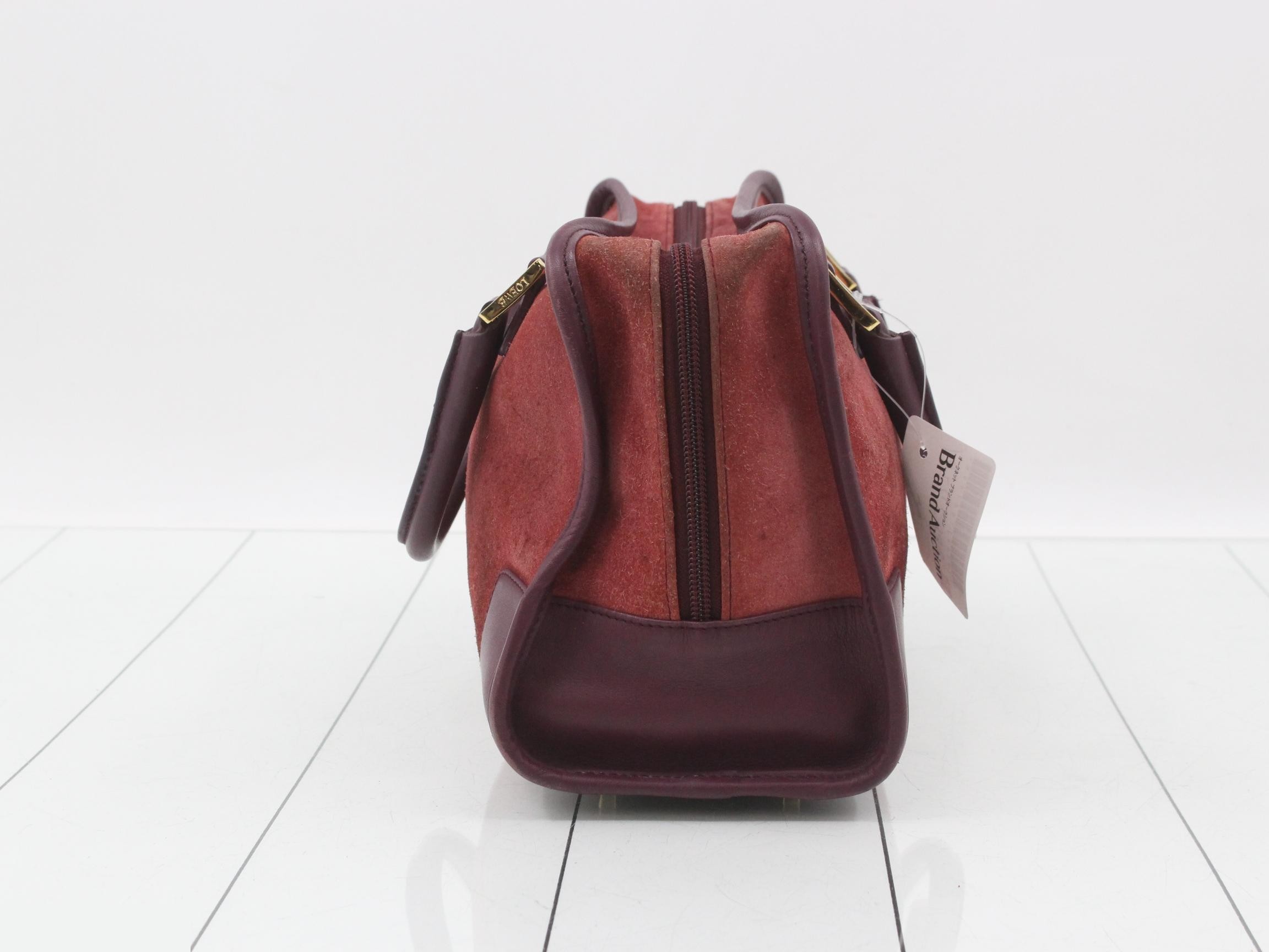 Amazona Suede Anagram Boston Bag — view 3