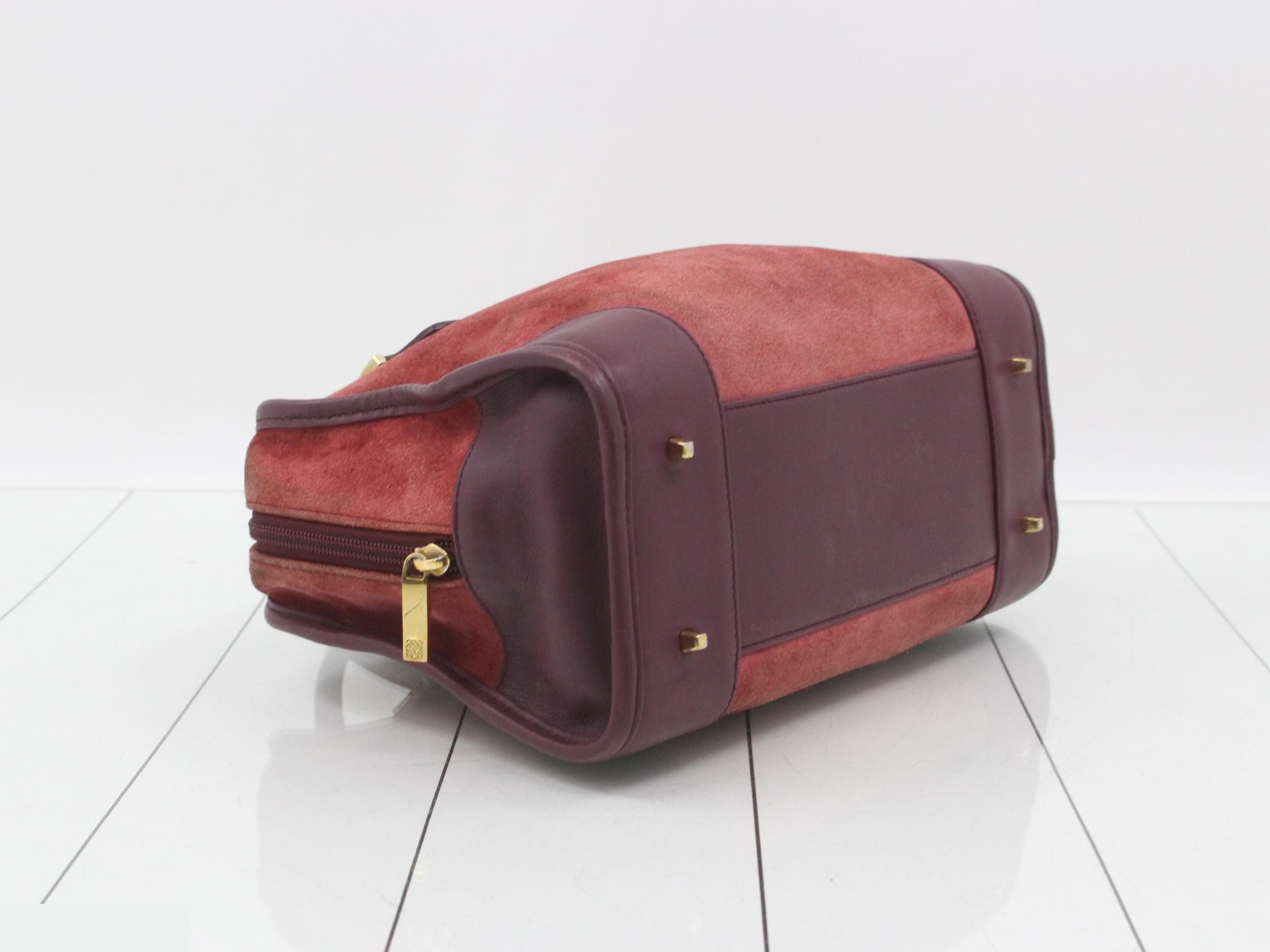 Amazona Suede Anagram Boston Bag — view 5