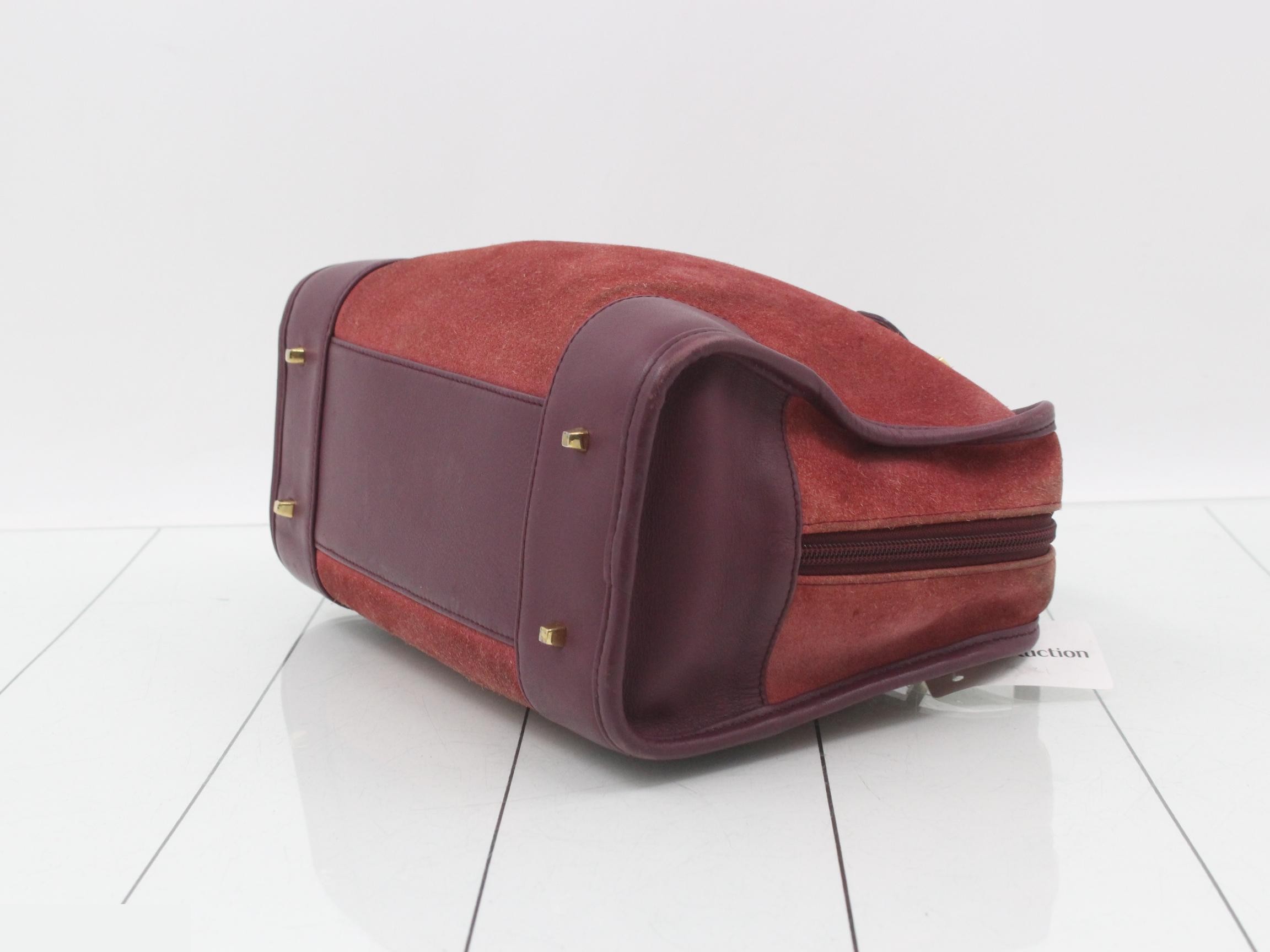 Amazona Suede Anagram Boston Bag — view 6