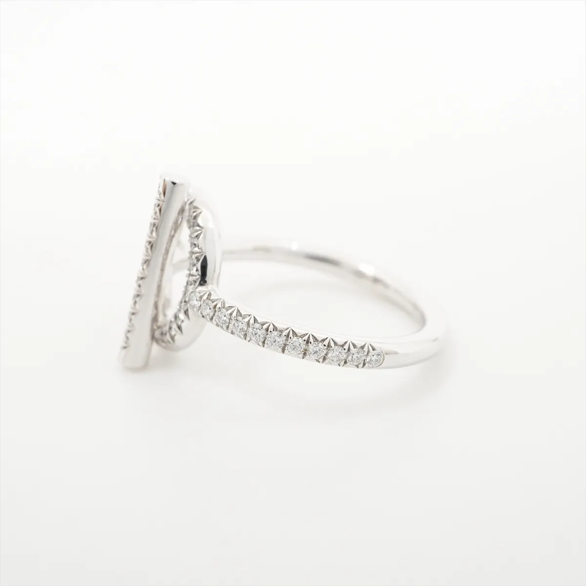 Echape PM Diamond Ring 750(WG) 5.5g #52 / JP size 12 24AP143577 Scratch — view 4