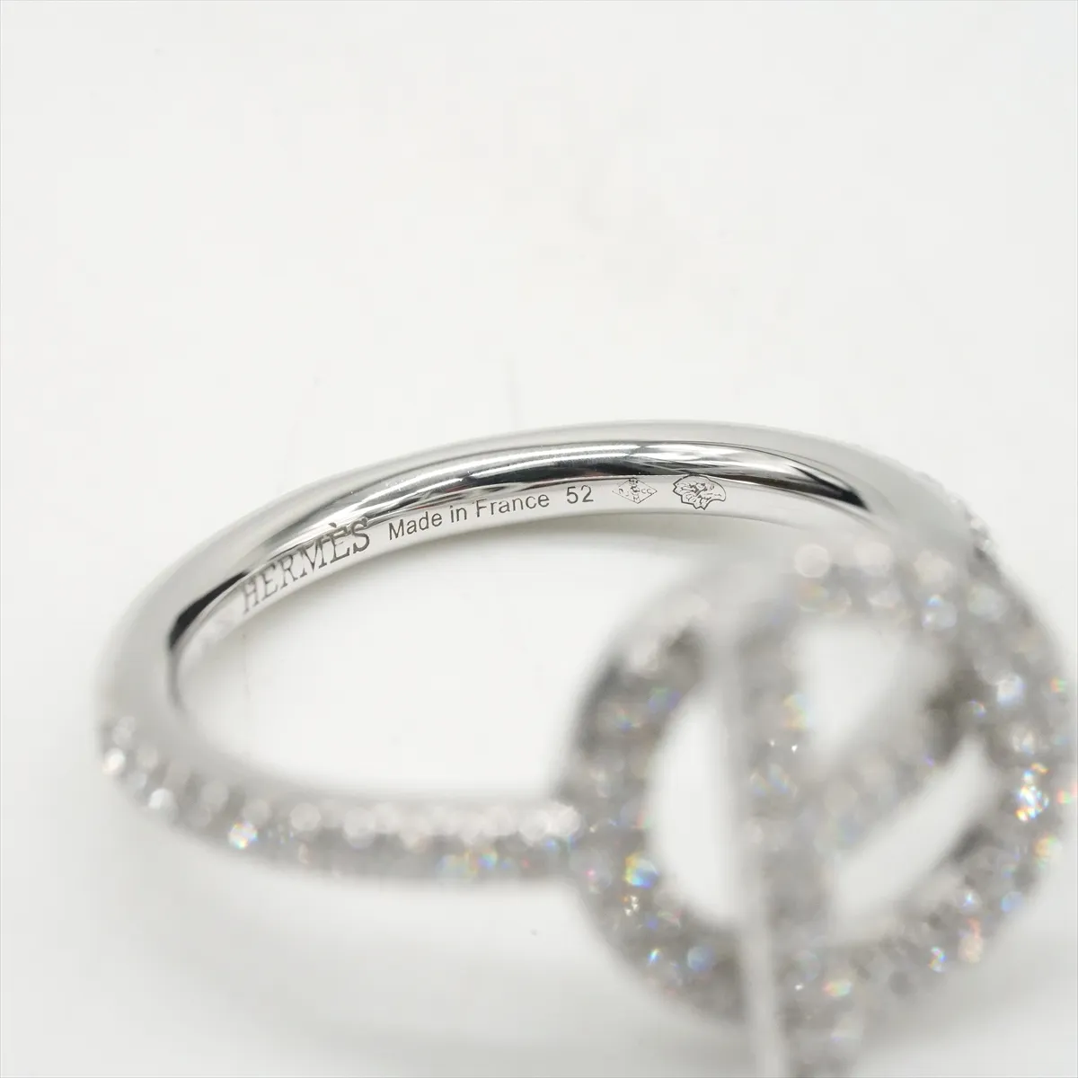 Echape PM Diamond Ring 750(WG) 5.5g #52 / JP size 12 24AP143577 Scratch — view 6