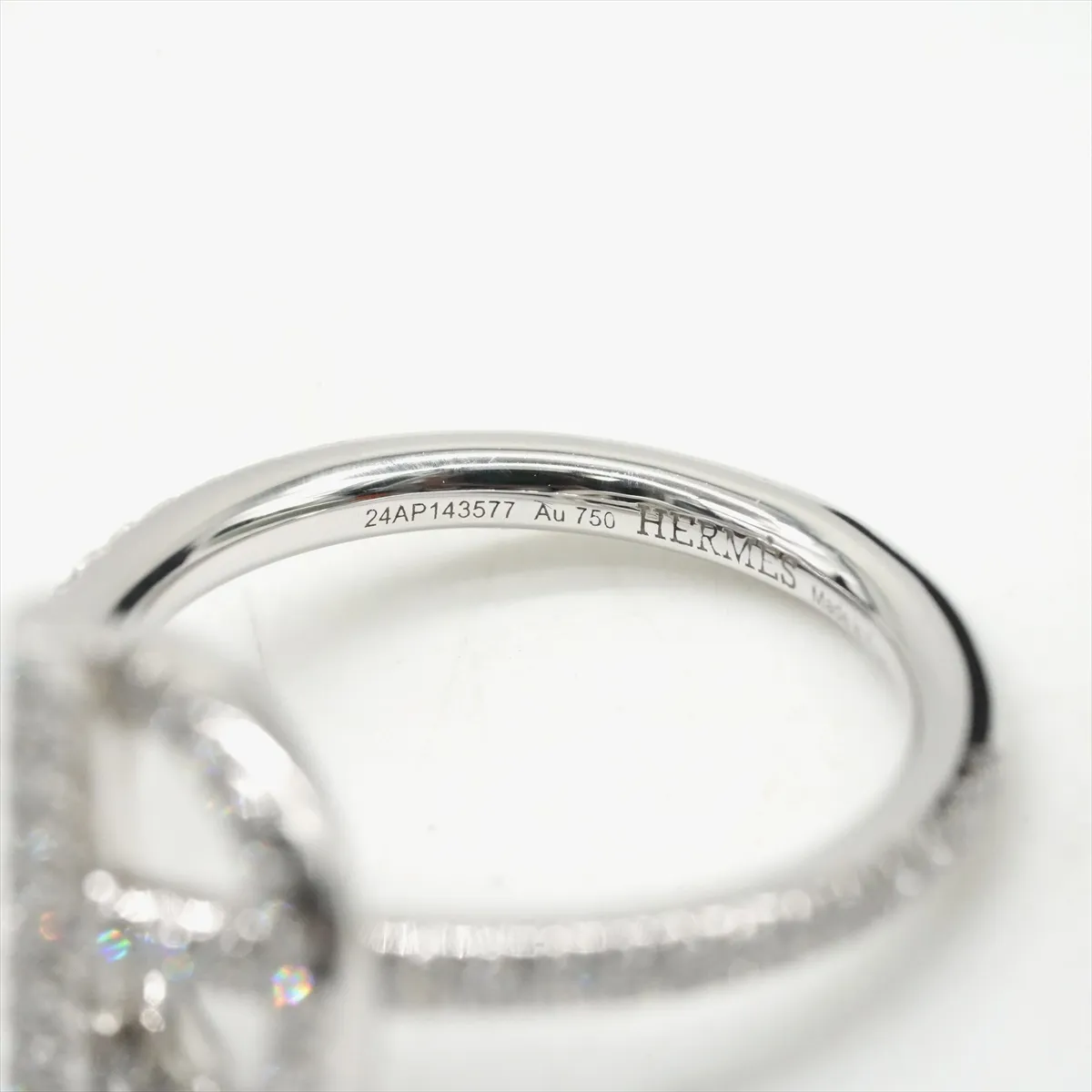 Echape PM Diamond Ring 750(WG) 5.5g #52 / JP size 12 24AP143577 Scratch — view 7