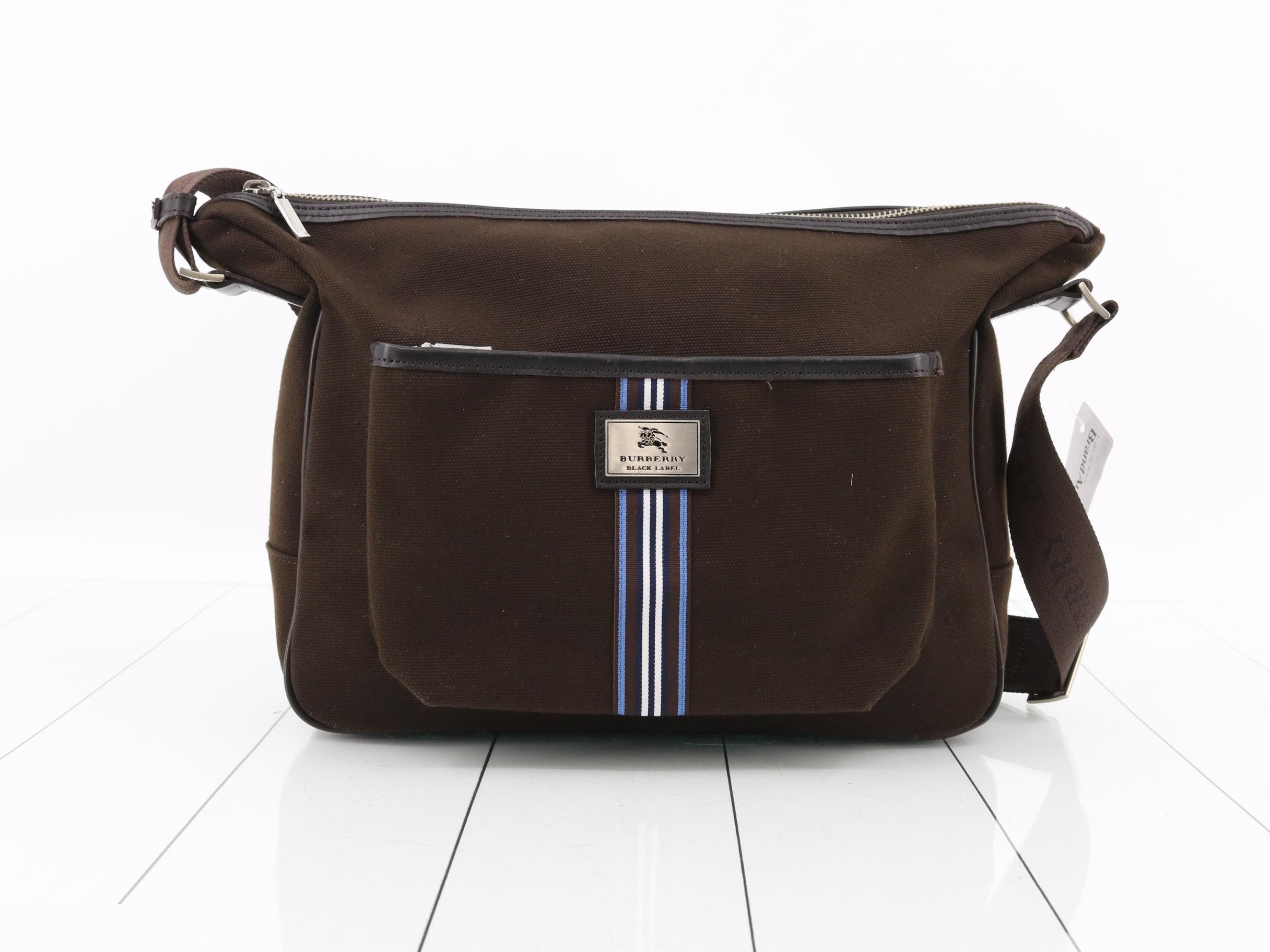 Shoulder Bag, Canvas, Brown