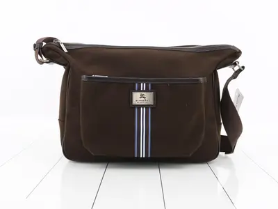 Shoulder Bag, Canvas, Brown