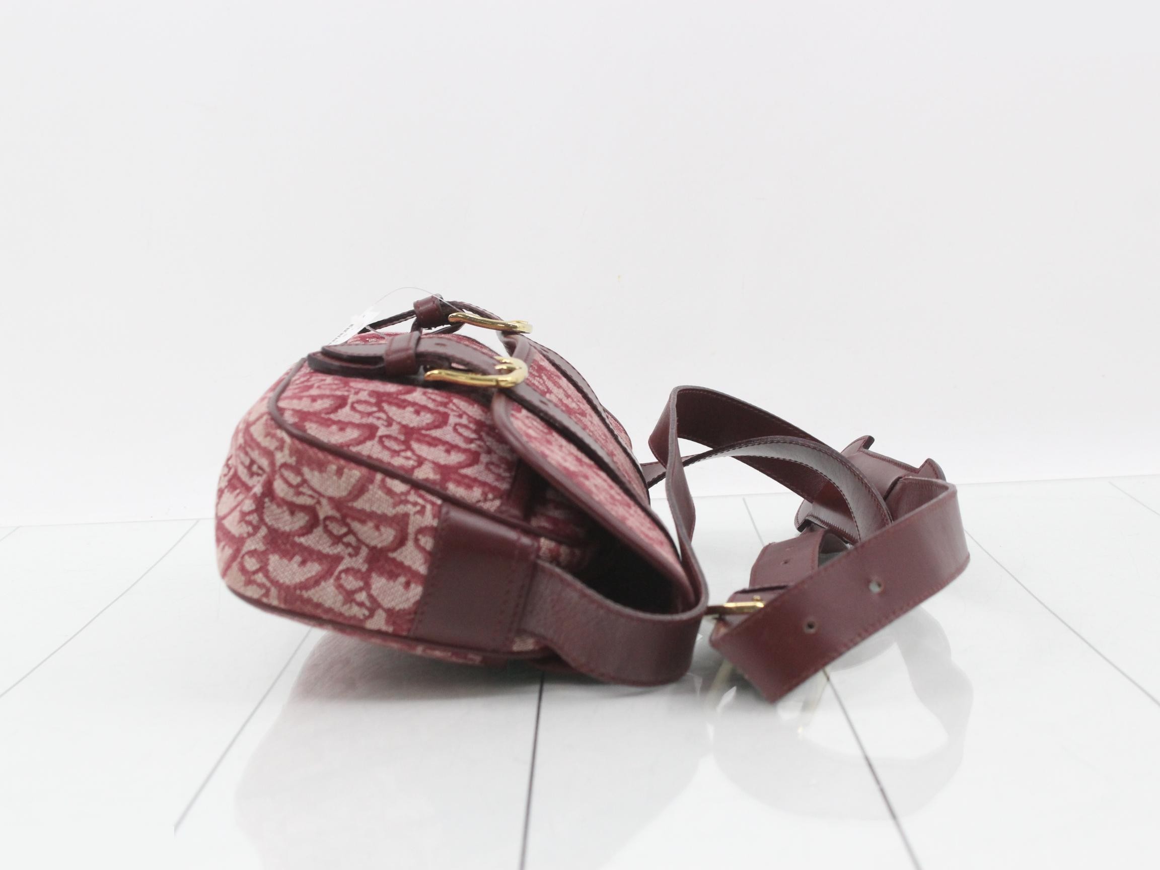 Red Dior Canvas Double Buckle — view 3