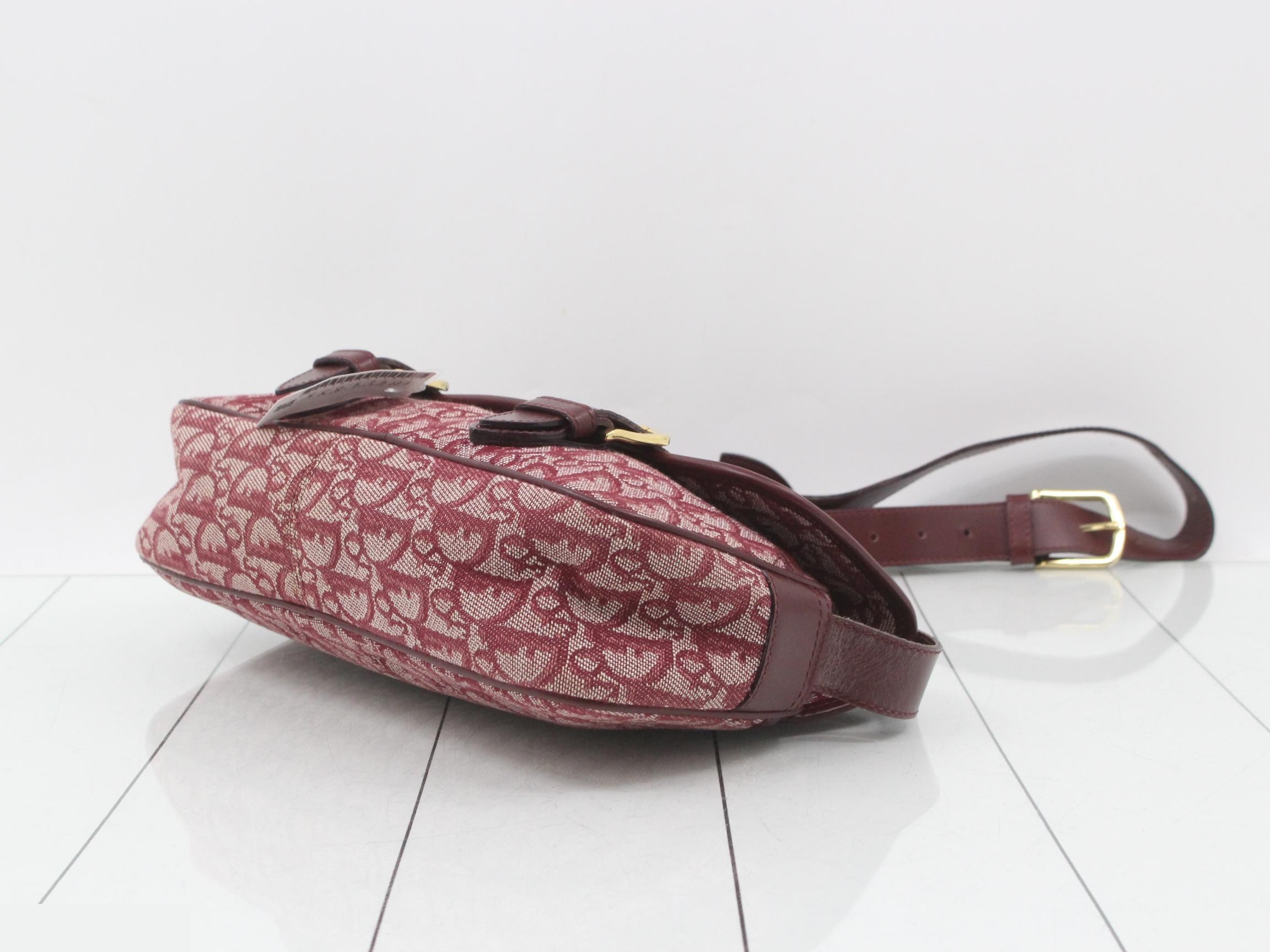 Red Dior Canvas Double Buckle — view 6