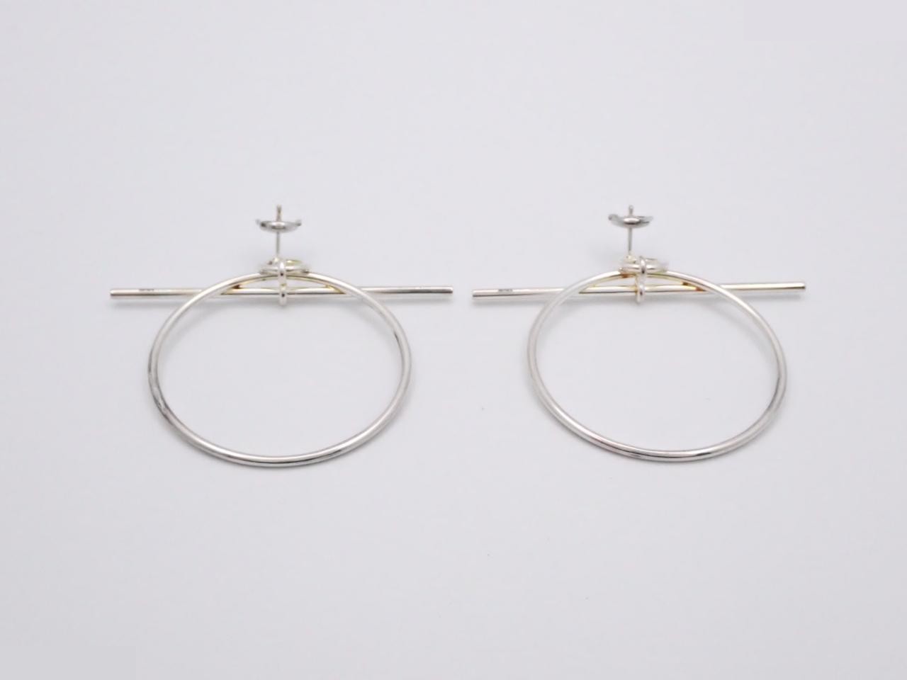 SV925/12.3g Earrings, Loop, MM — view 2