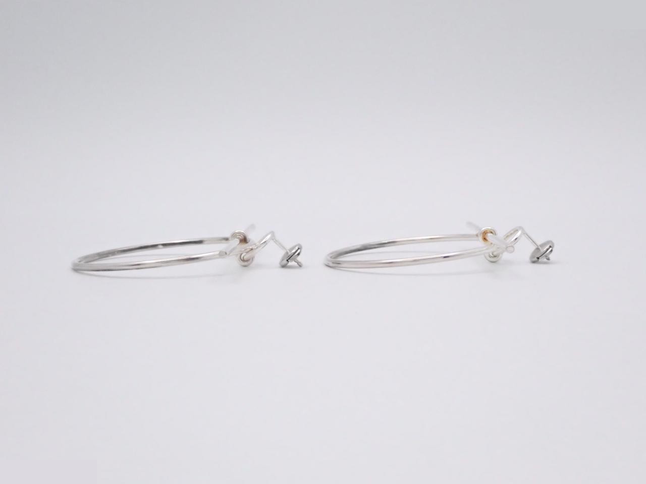 SV925/12.3g Earrings, Loop, MM — view 3