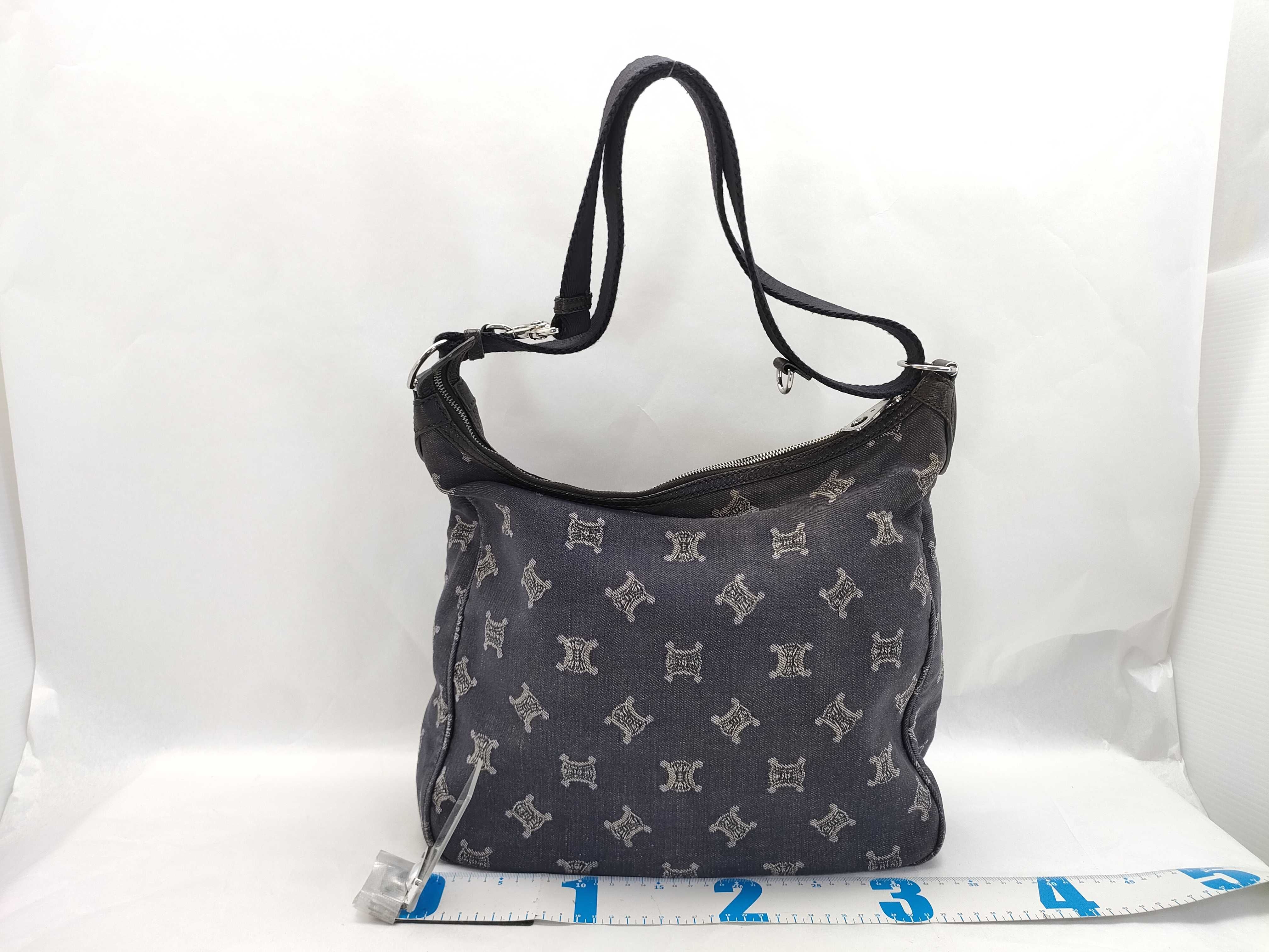 Denim Paris Macadam Shoulder Bag (with all-over print interior) — view 2