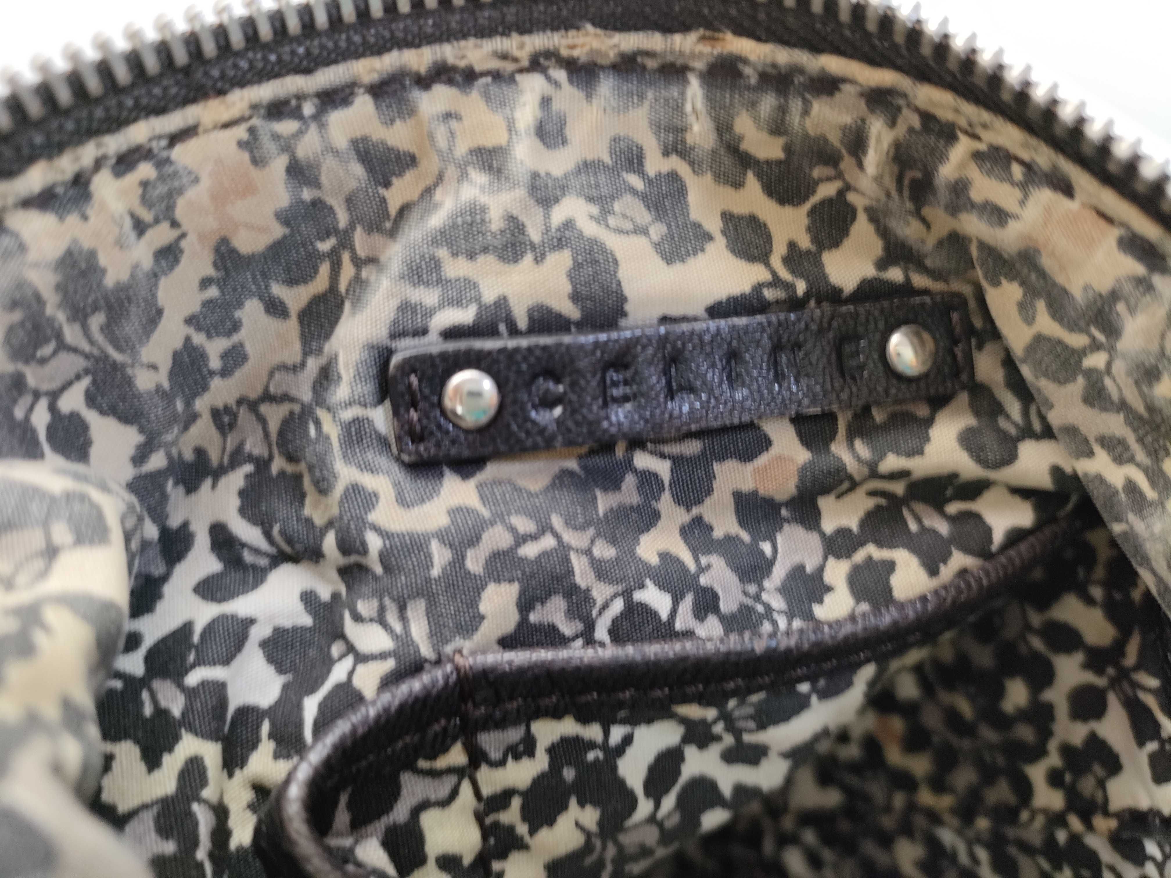 Denim Paris Macadam Shoulder Bag (with all-over print interior) — view 11