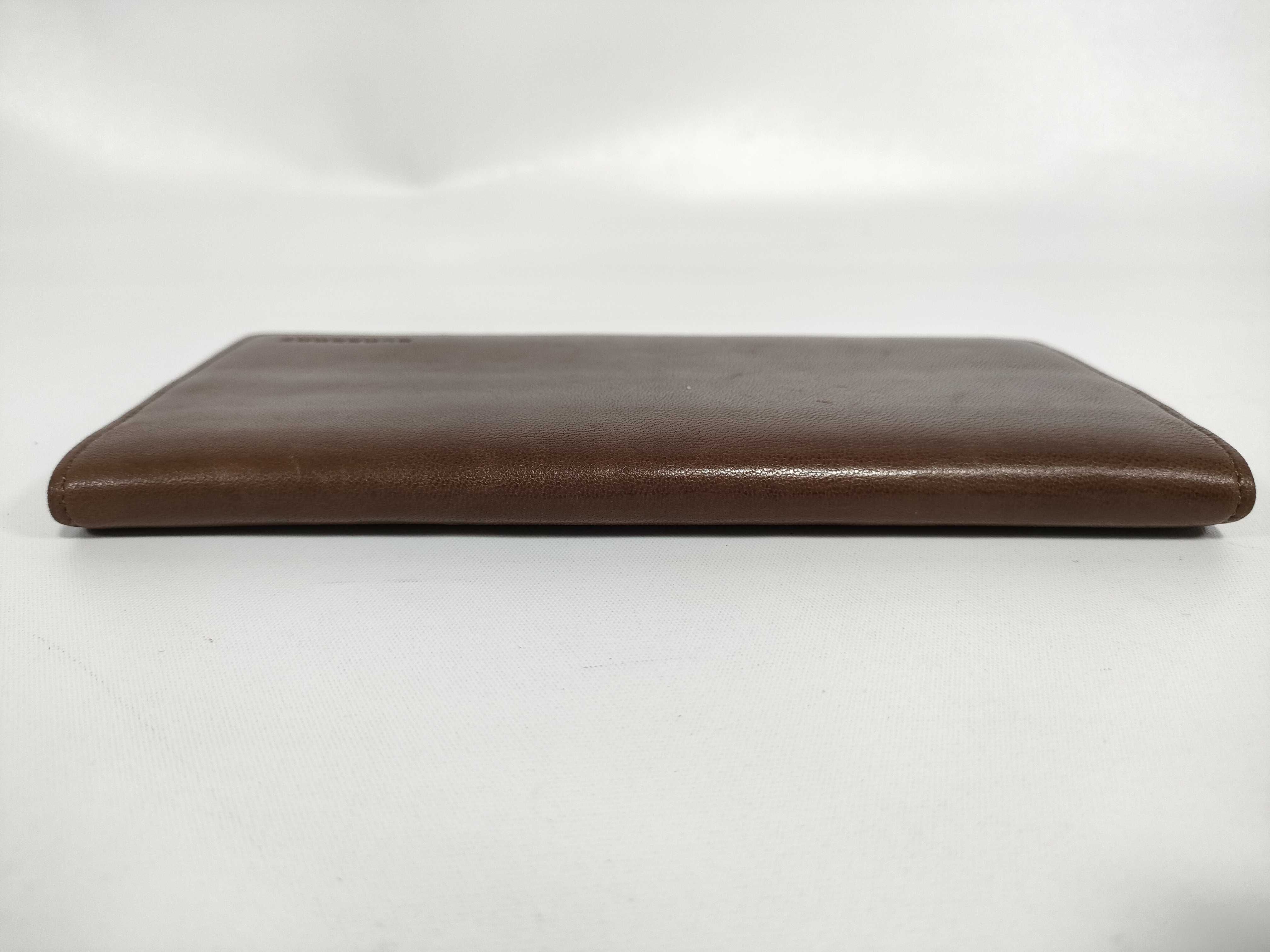 Leather Long Wallet, Brown — view 5
