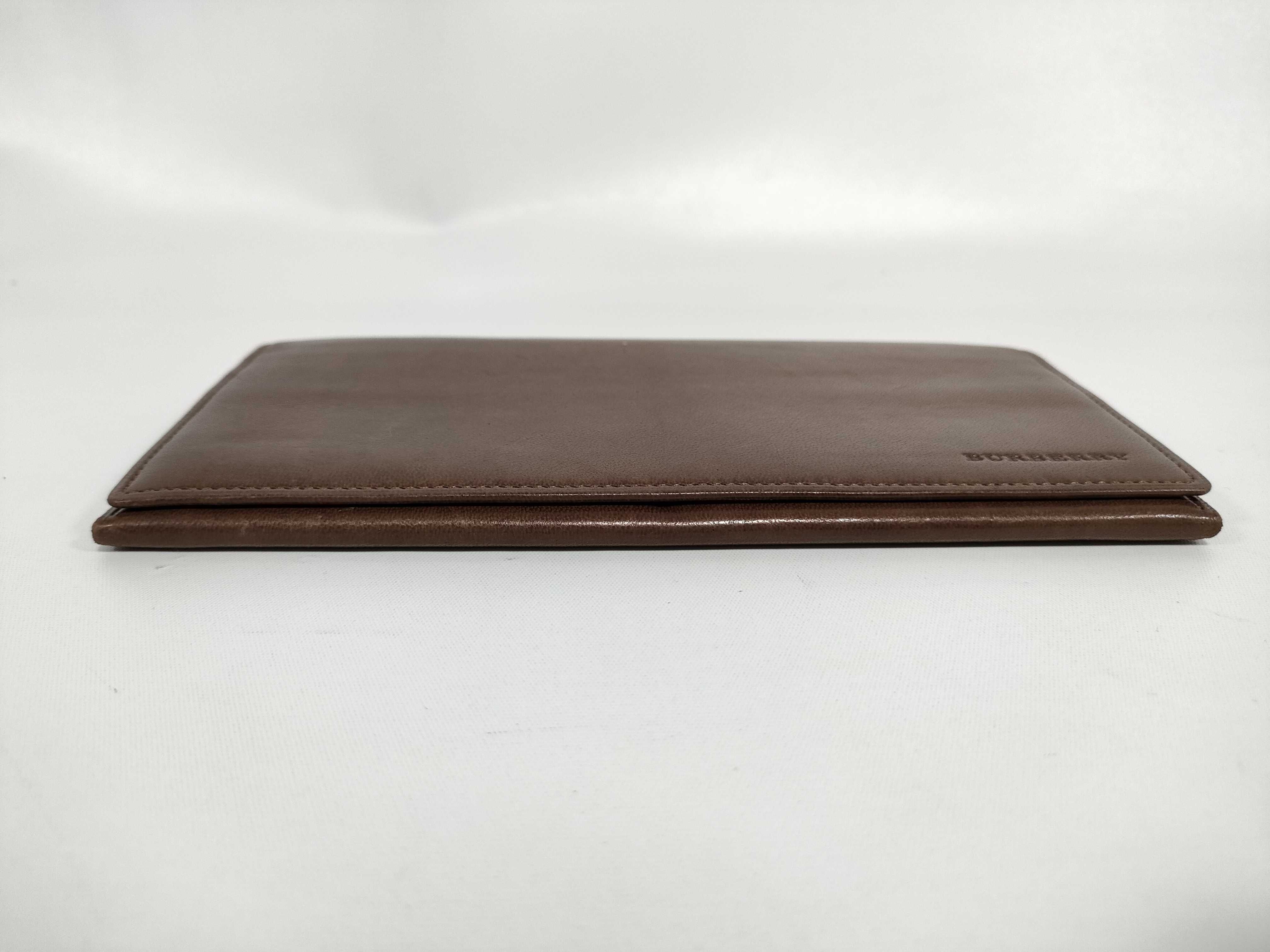 Leather Long Wallet, Brown — view 7