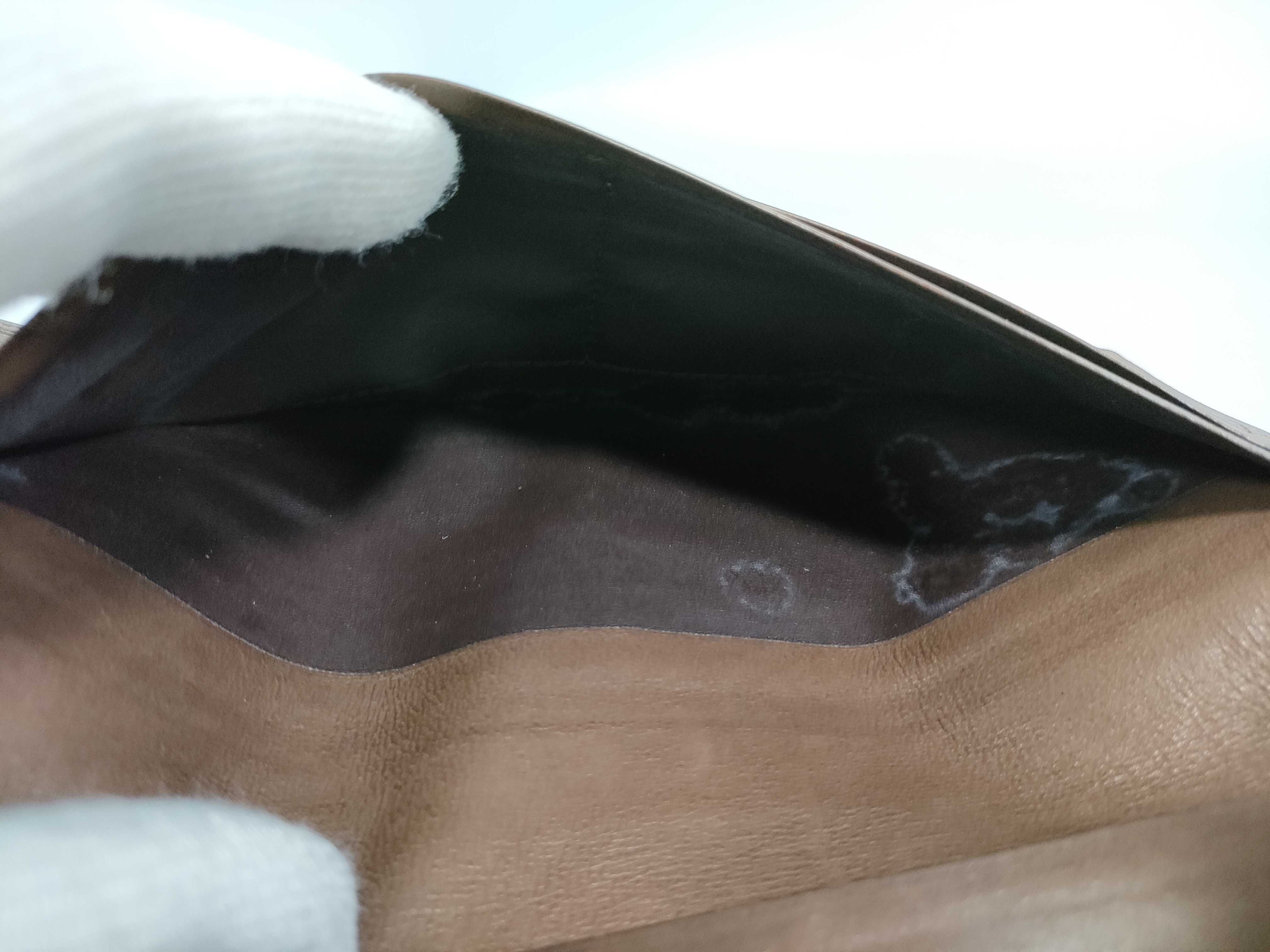 Leather Long Wallet, Brown — view 9