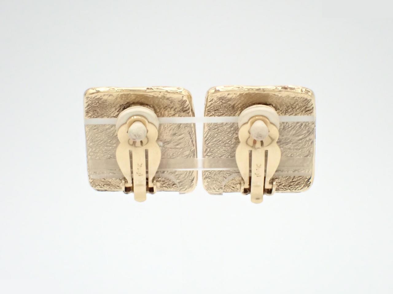 Logo Square Earrings — view 2