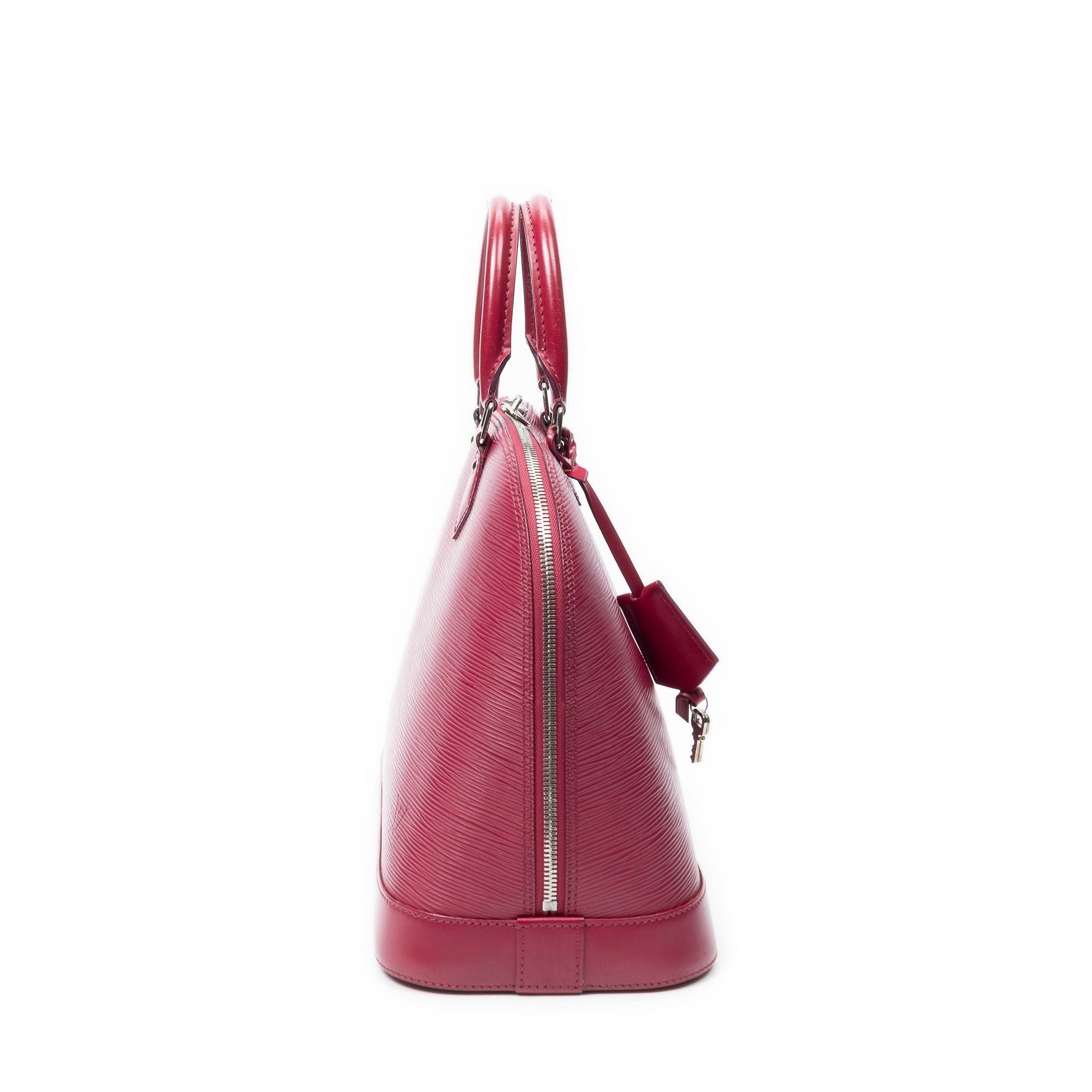 Alma MM Fuchsia Epi Silver Brass — view 4