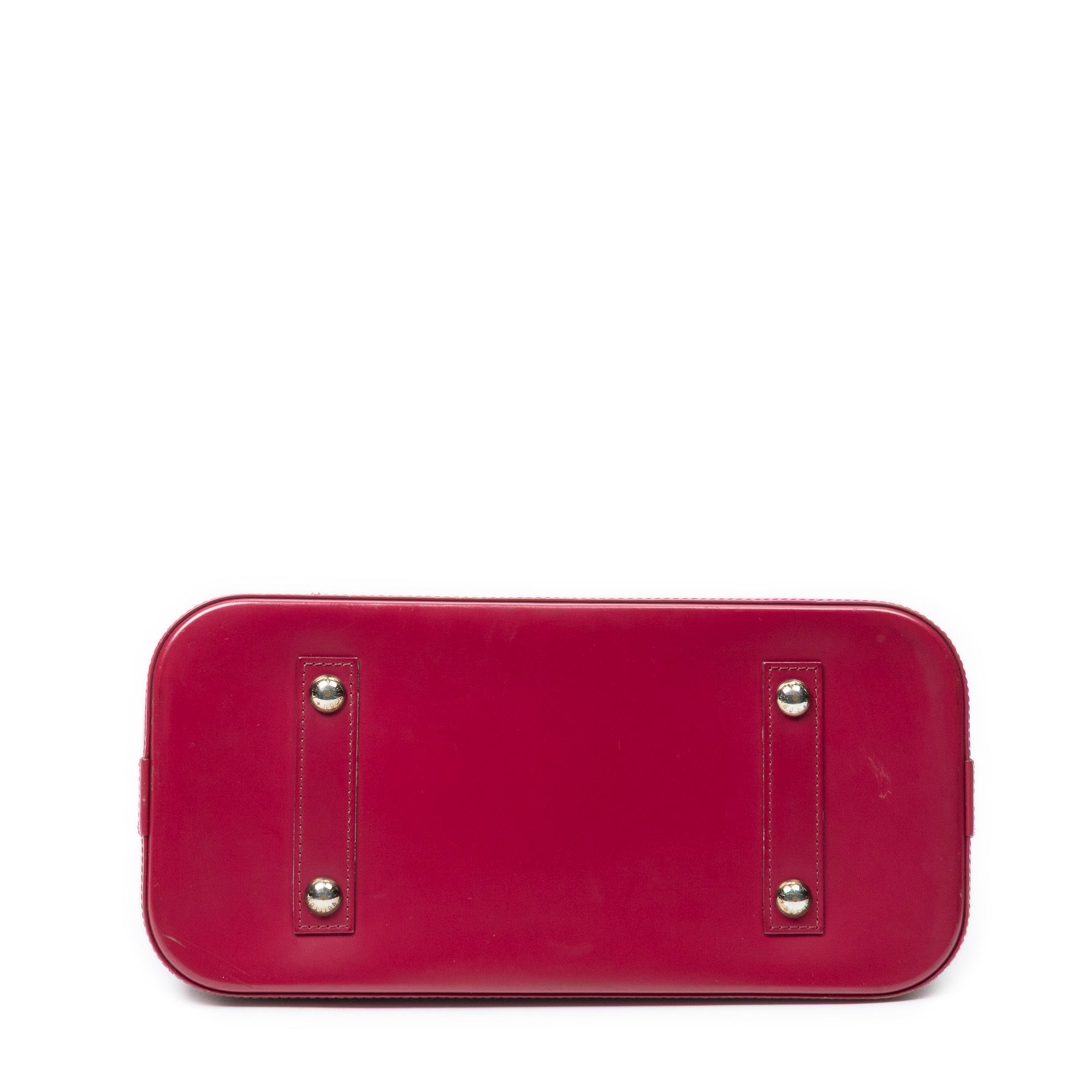 Alma MM Fuchsia Epi Silver Brass — view 6