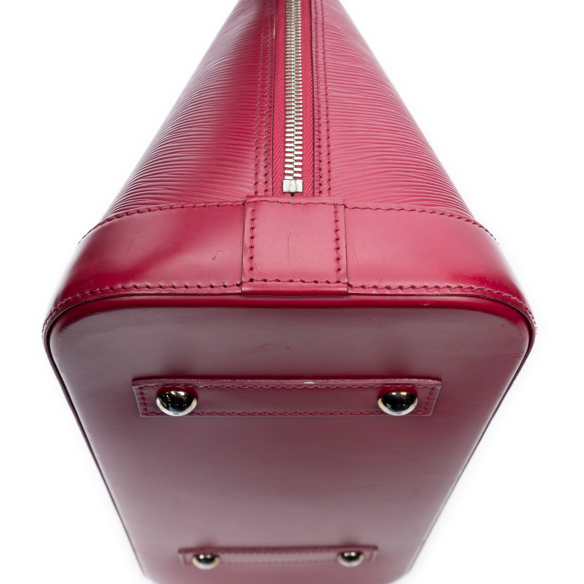 Alma MM Fuchsia Epi Silver Brass — view 7