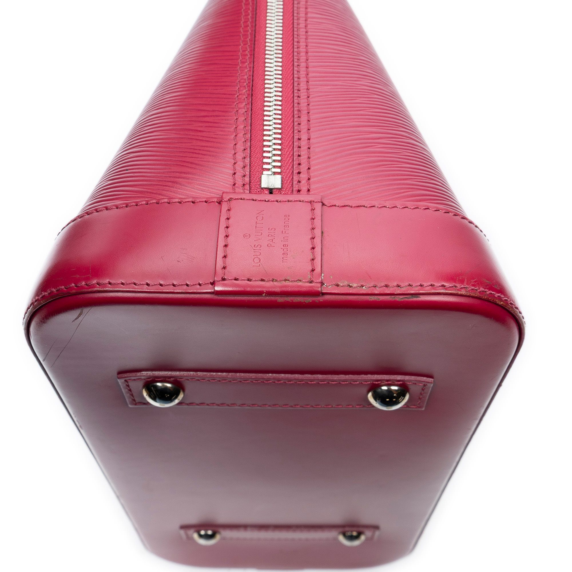 Alma MM Fuchsia Epi Silver Brass — view 8